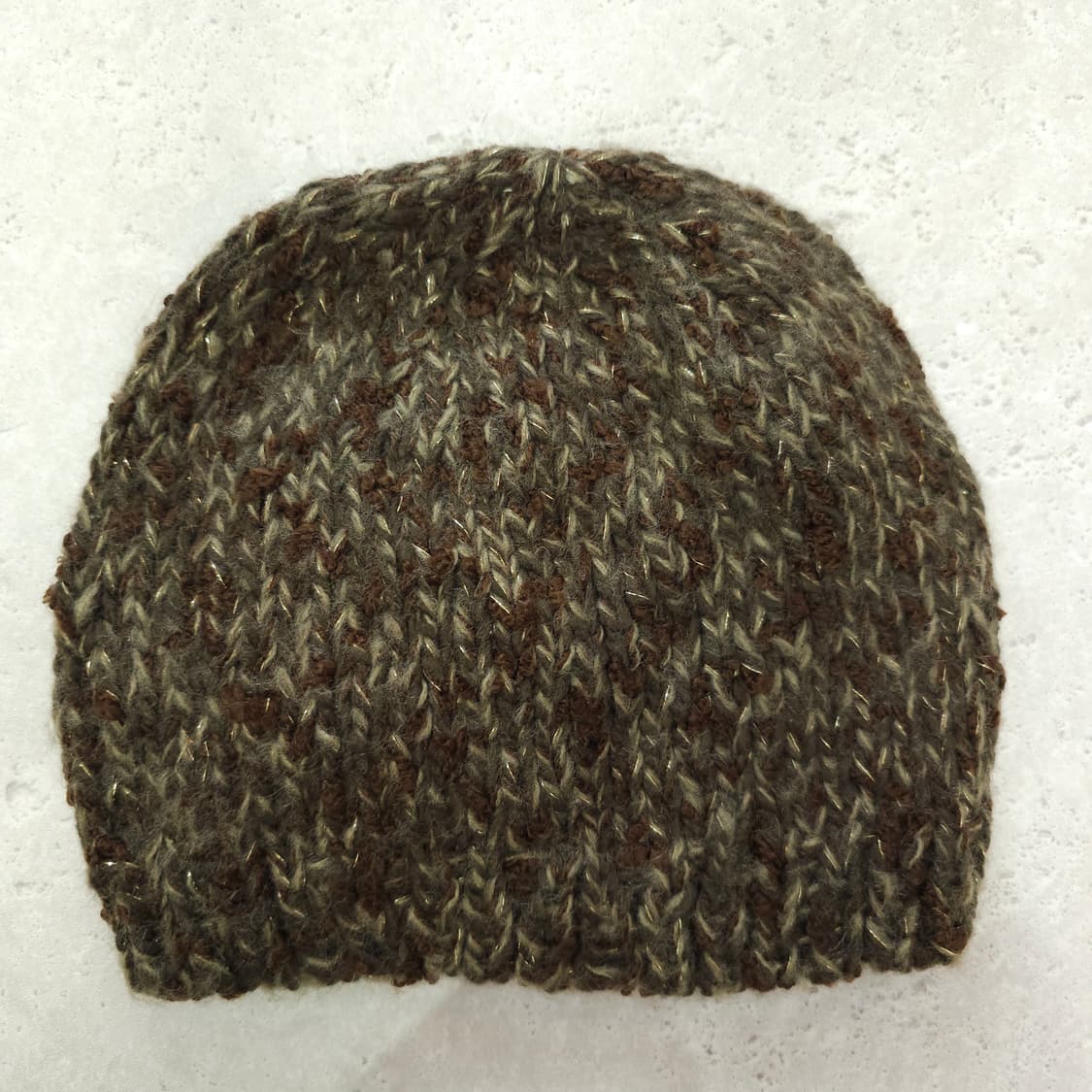 플라워 코사지 니트 비니 털모자 상품이미지3