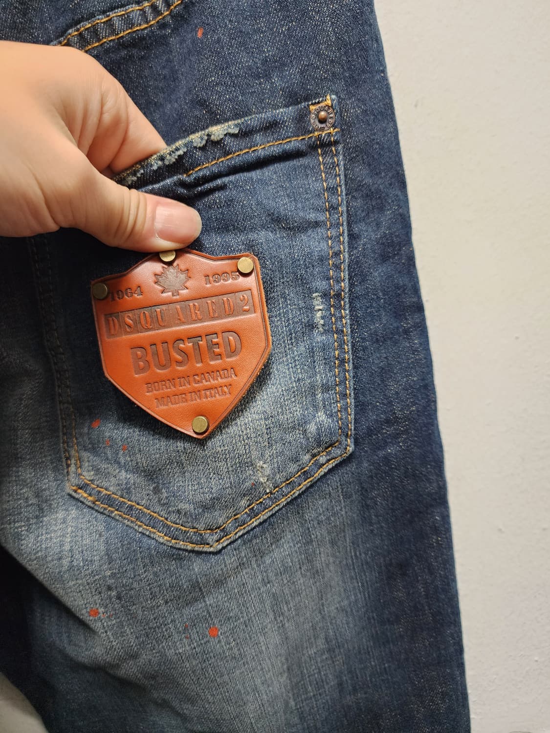 디스퀘어드2 가죽패치 앞지퍼 쿨가이진 데님  상품이미지3