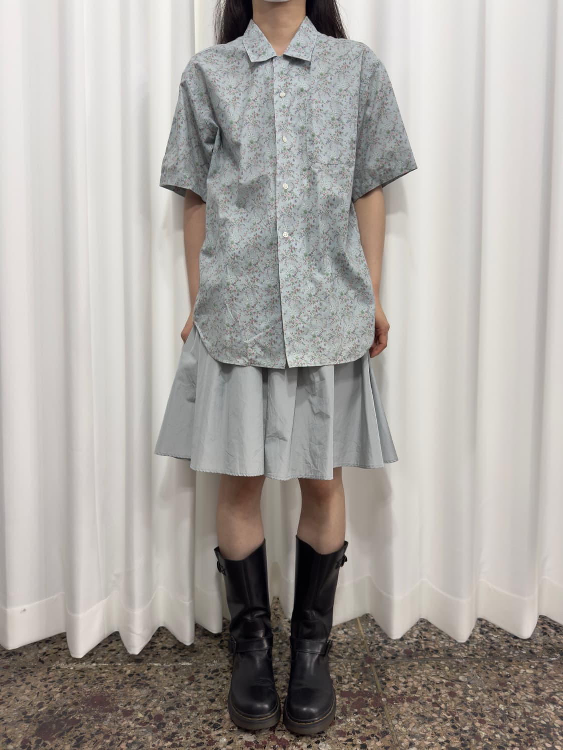 flower printing shirt 상품이미지3
