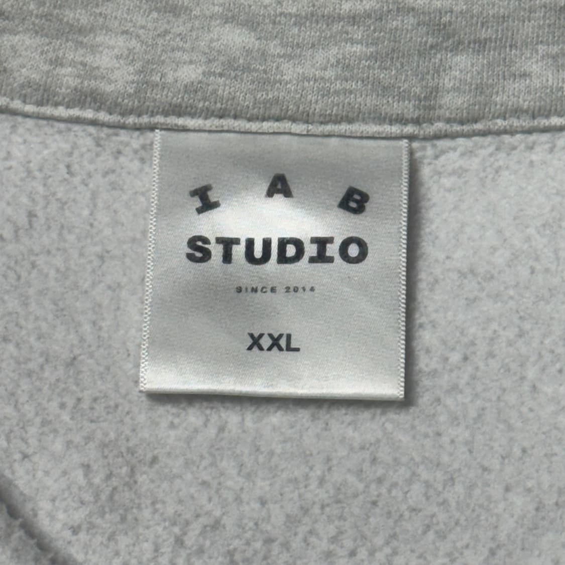 (XXL) 아이앱 스튜디오 하프집업 맨투맨 그레이 상품이미지5