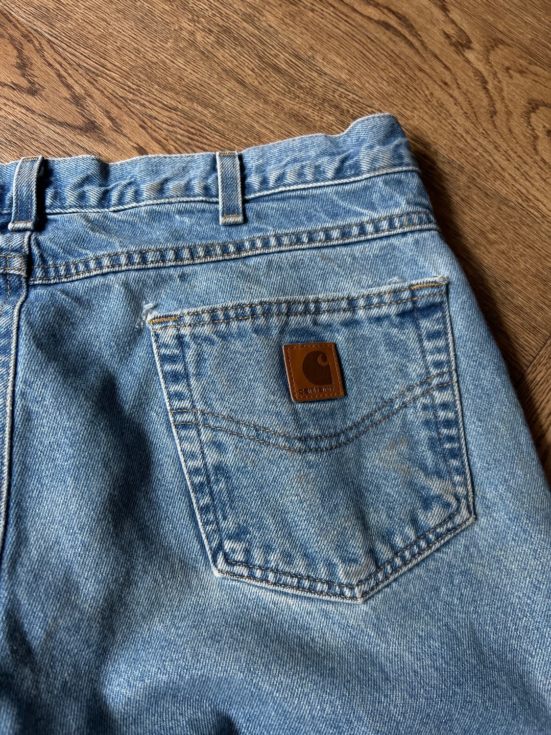 [36]칼하트 USA 미디엄블루 워크 데님 팬츠 상품이미지7