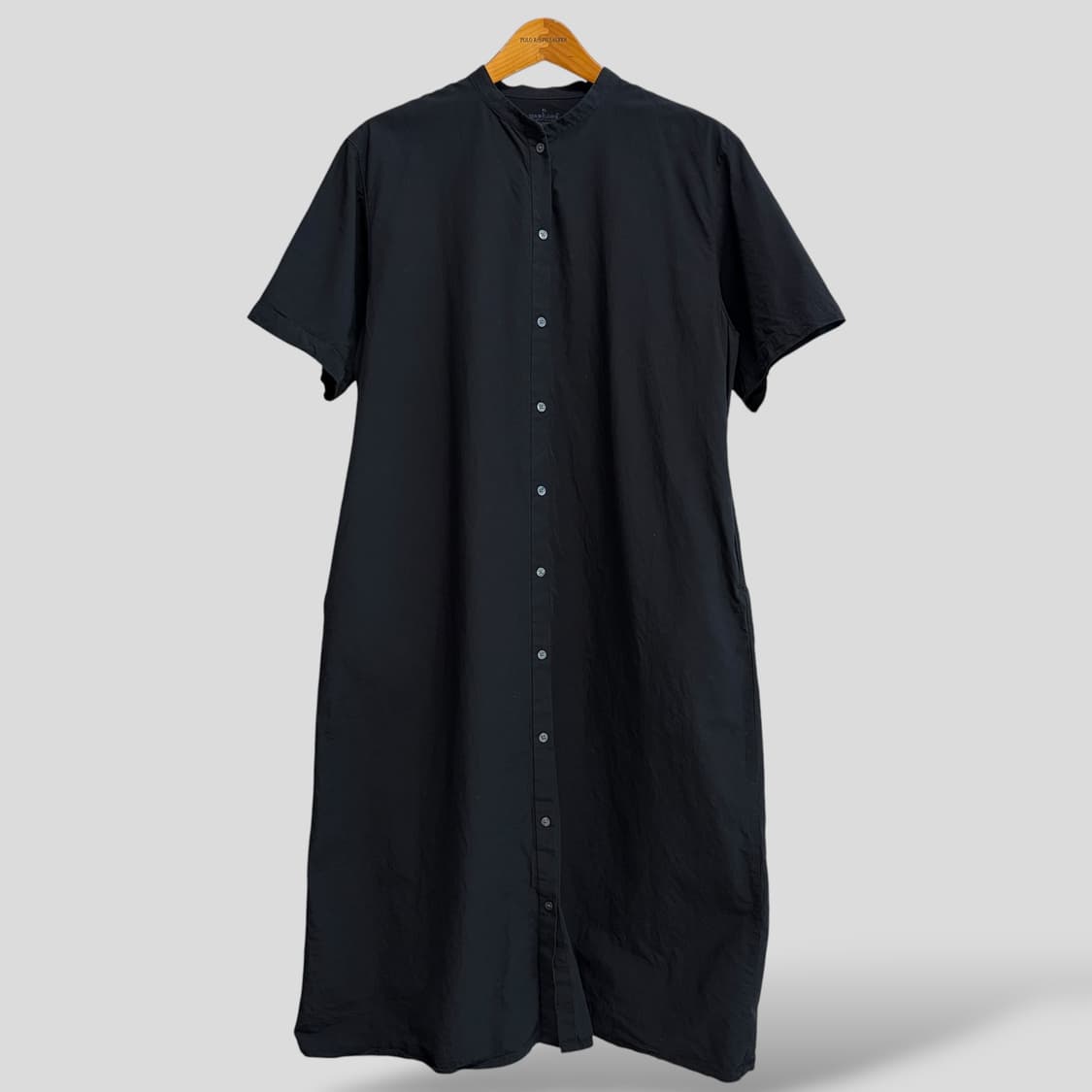 (여성XL)muji 무인양품 브로드 스탠드카라 반소매 원피스 상품이미지1