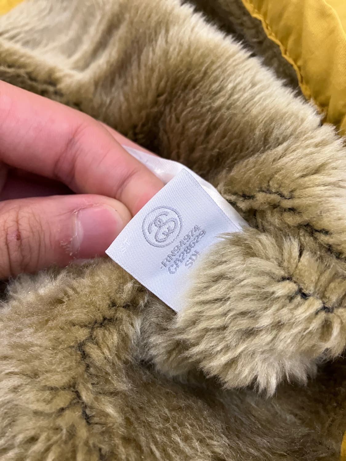 스투시 빈티지 셰르파 양털 코치자켓 플리스 옐로우 상품이미지10