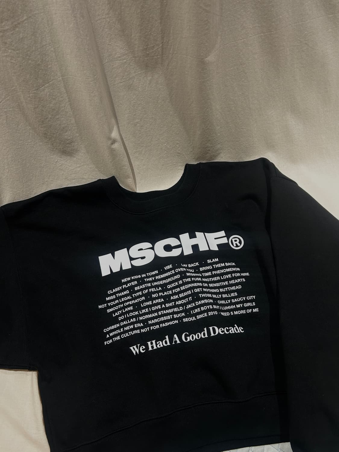 Mischief 미스치프 크롭 맨투맨 M 상품이미지1