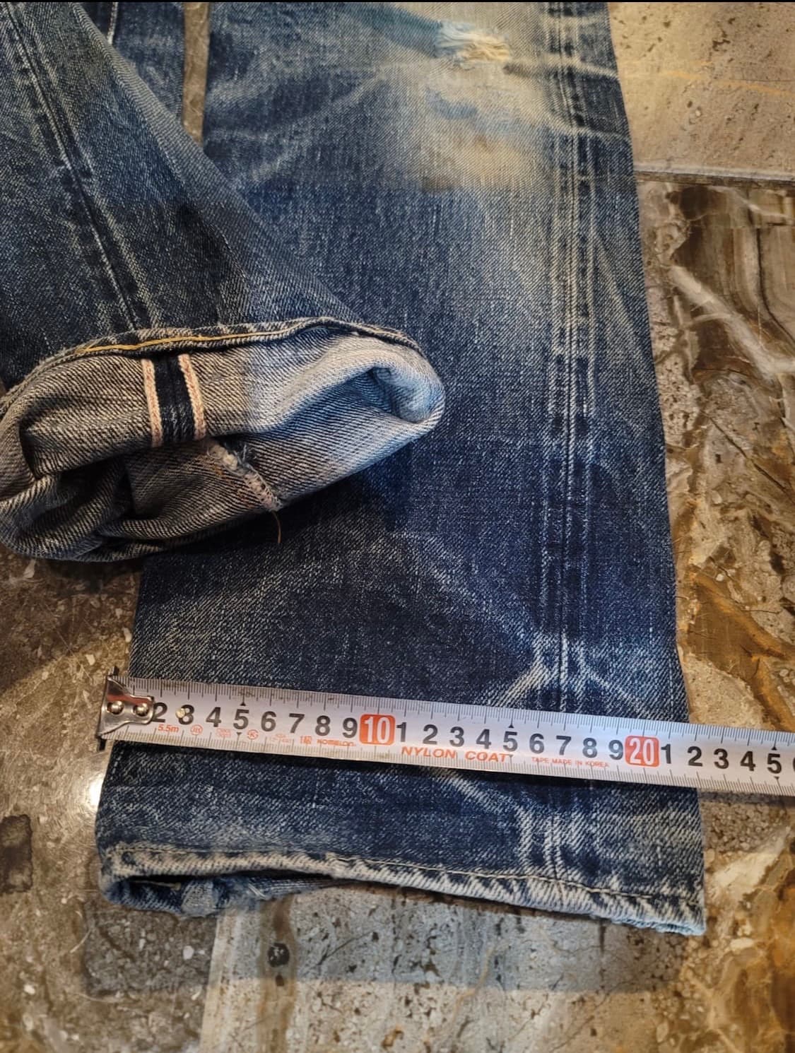 사무라이진 21oz 하드워시 셀비지 데님팬츠 상품이미지8