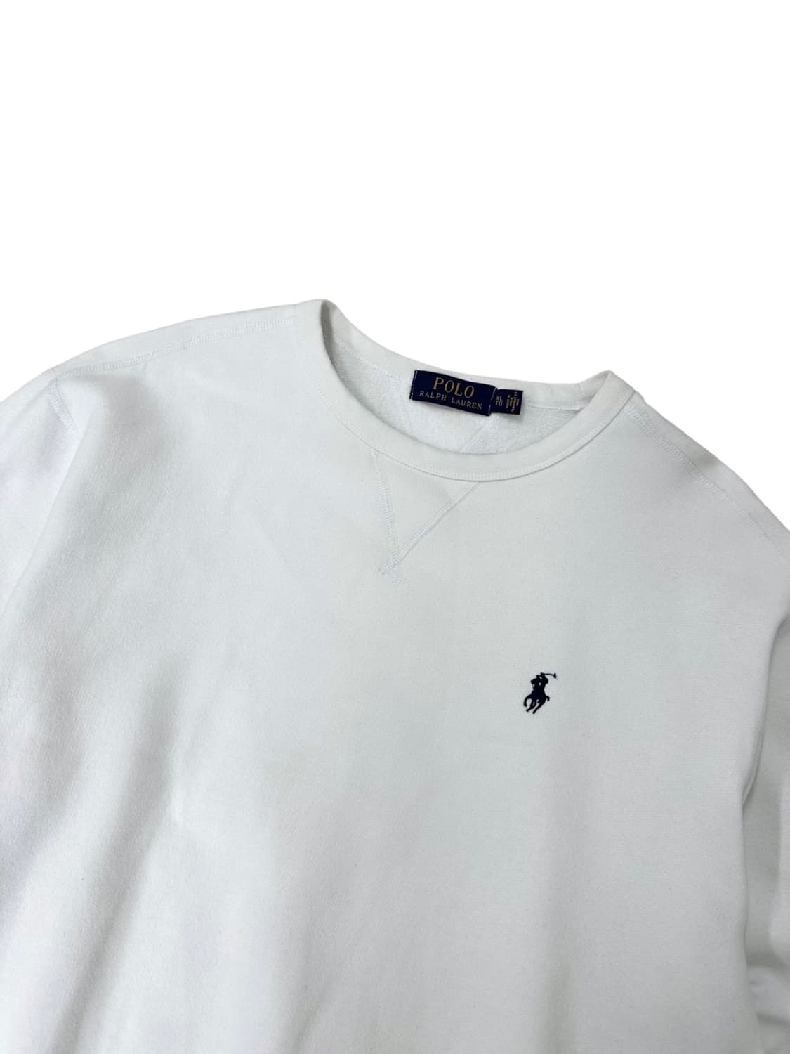 폴로 스웻셔츠 맨투맨 화이트 (XL)  상품이미지2