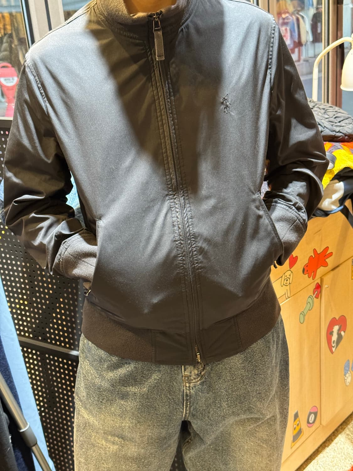 폴로 랄프로렌 블랙  바람막이자켓 상품이미지4