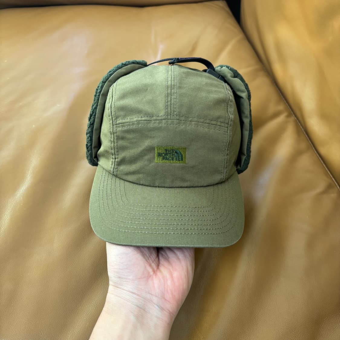 나나미카 노스페이스 퍼플라벨 이어플랩 볼캡 모자 카키 상품이미지2