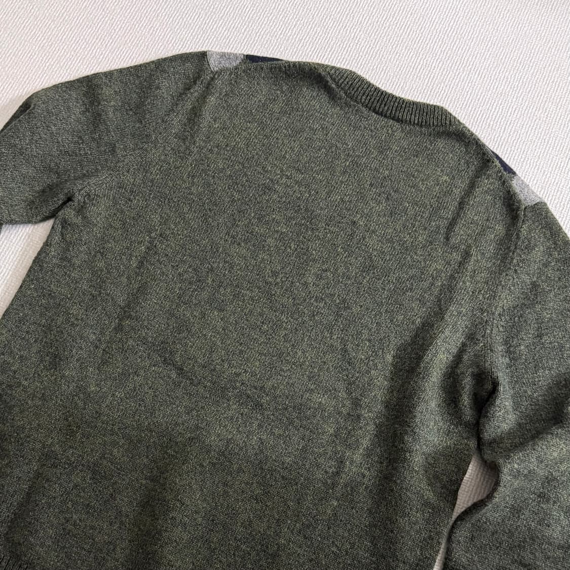 라코스테 카키 그린 아가일 니트 상품이미지5