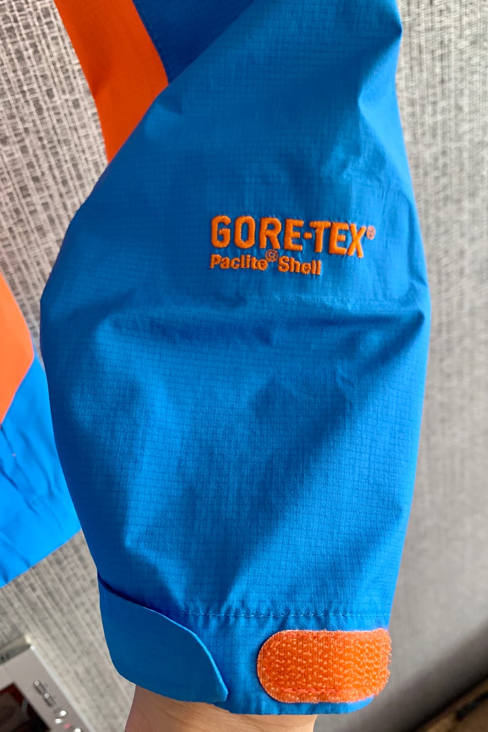 라푸마 고어텍스 자켓 오렌지 블루 윈드자켓 바람막이 방풍 방수 후드점퍼 상품이미지4