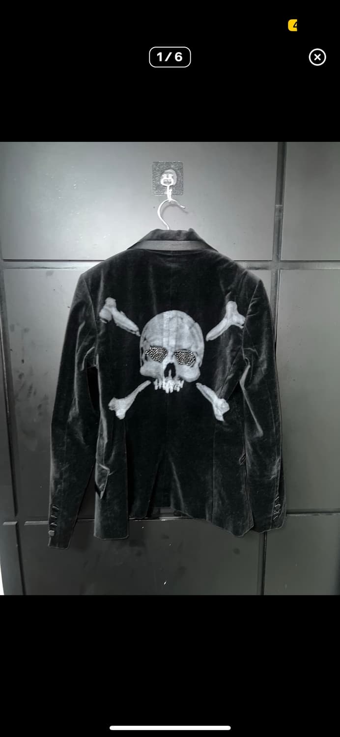 Allen B 락시크 해골 턱시도 자켓 상품이미지2