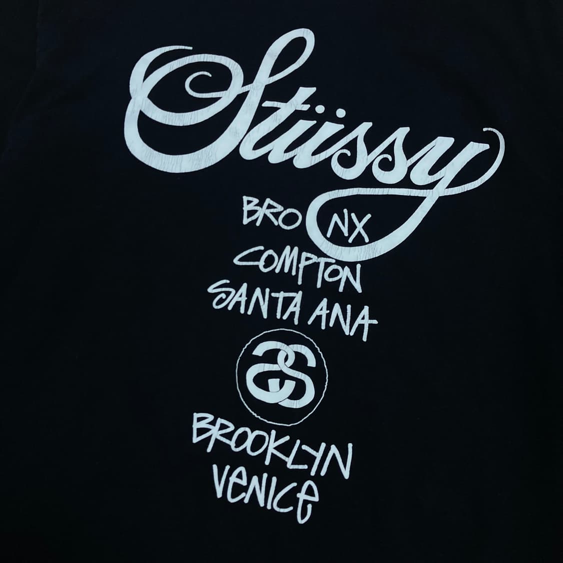 스투시 월드투어 빅로고 블랙 롱 슬리브 긴팔티 상품이미지4