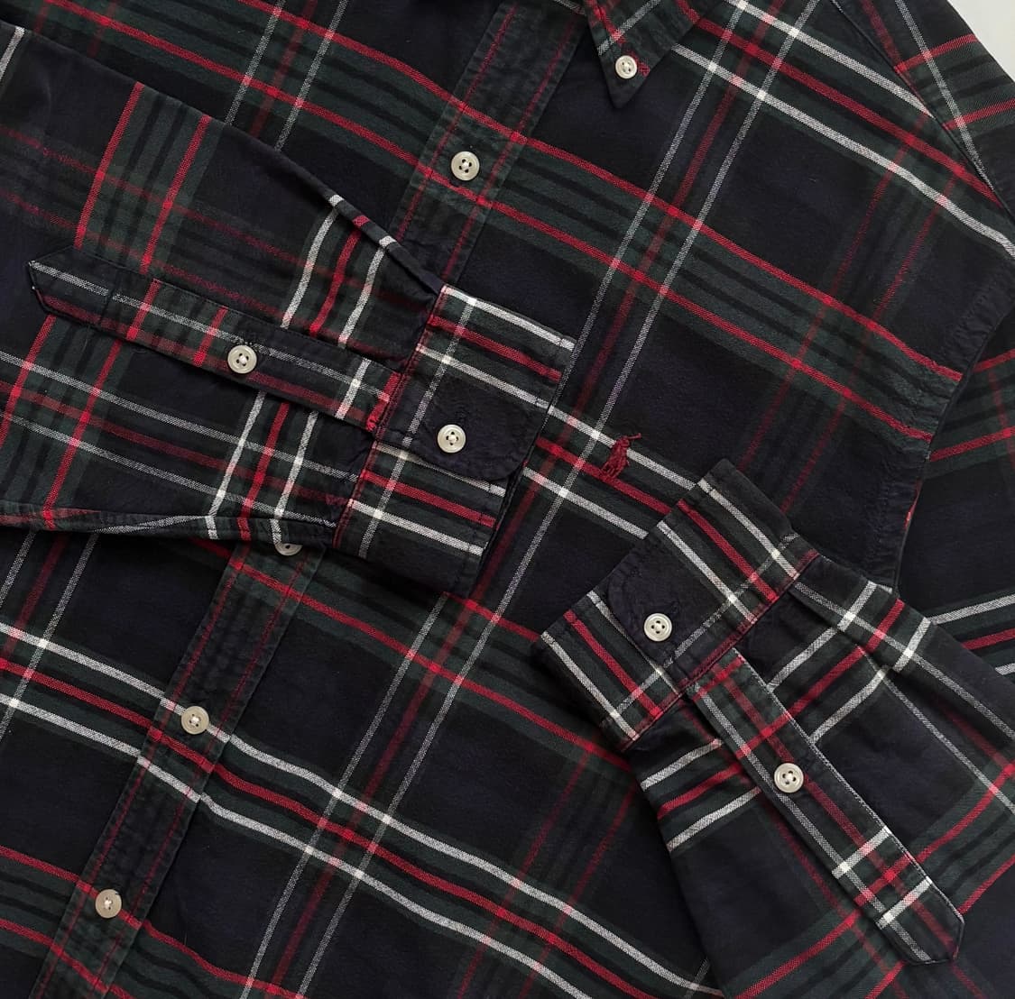 Polo 폴로랄프로렌 빈티지 타탄 체크 셔츠 상품이미지3