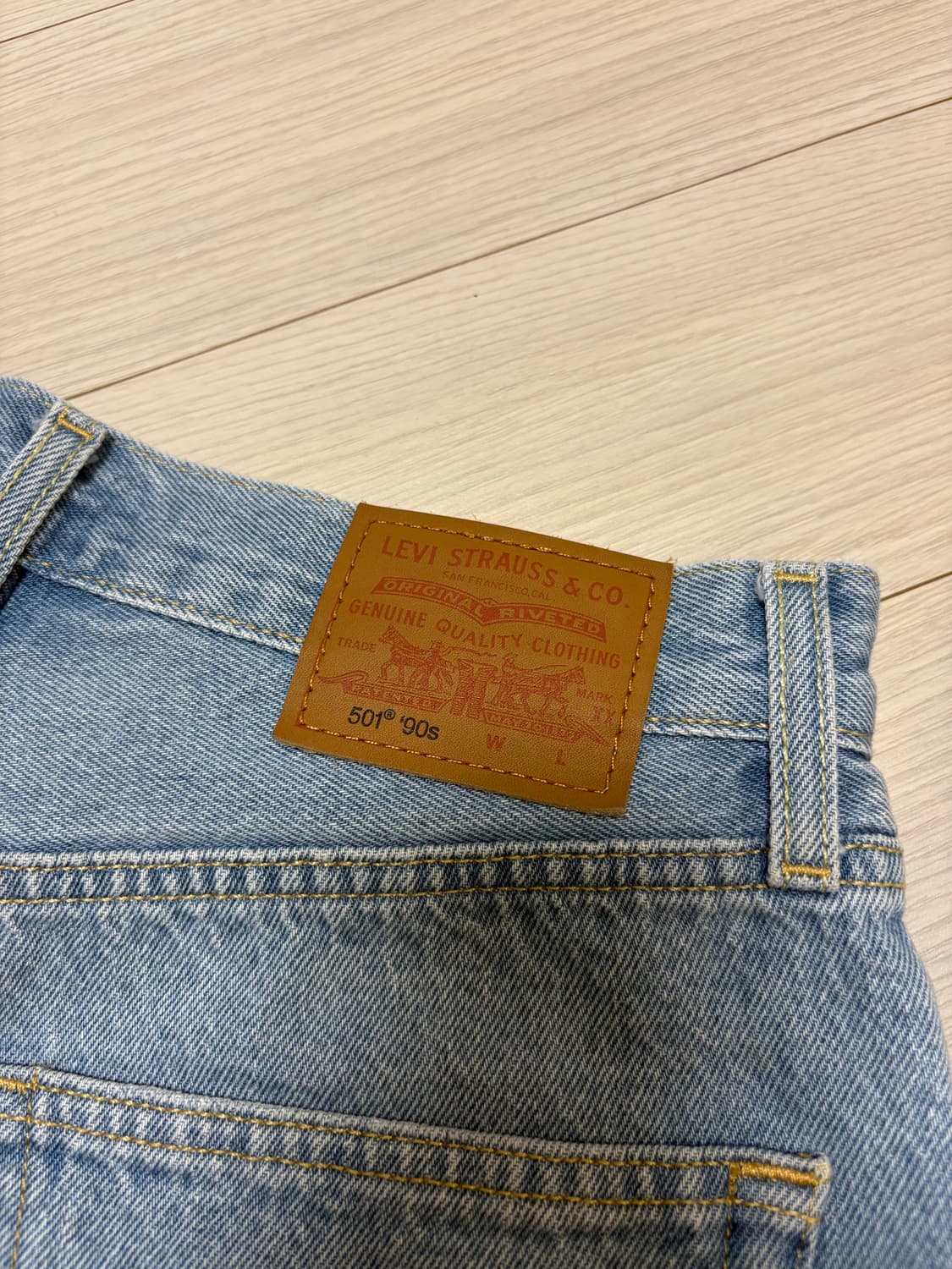 리바이스 90s 501 데님 쇼츠 25인치 상품이미지2