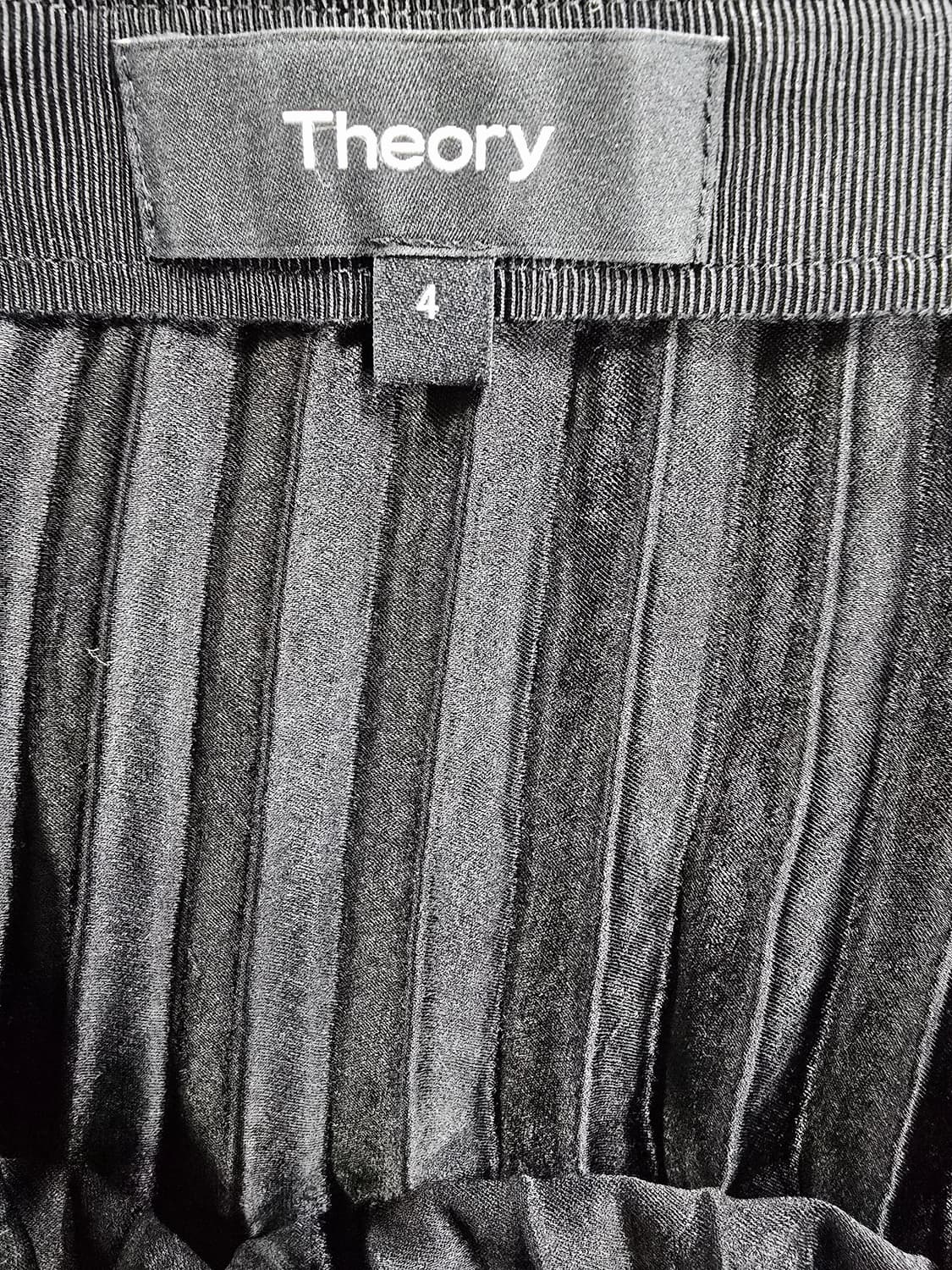 띠어리 블랙 플리츠 스커트 배색 포인트 상품이미지6