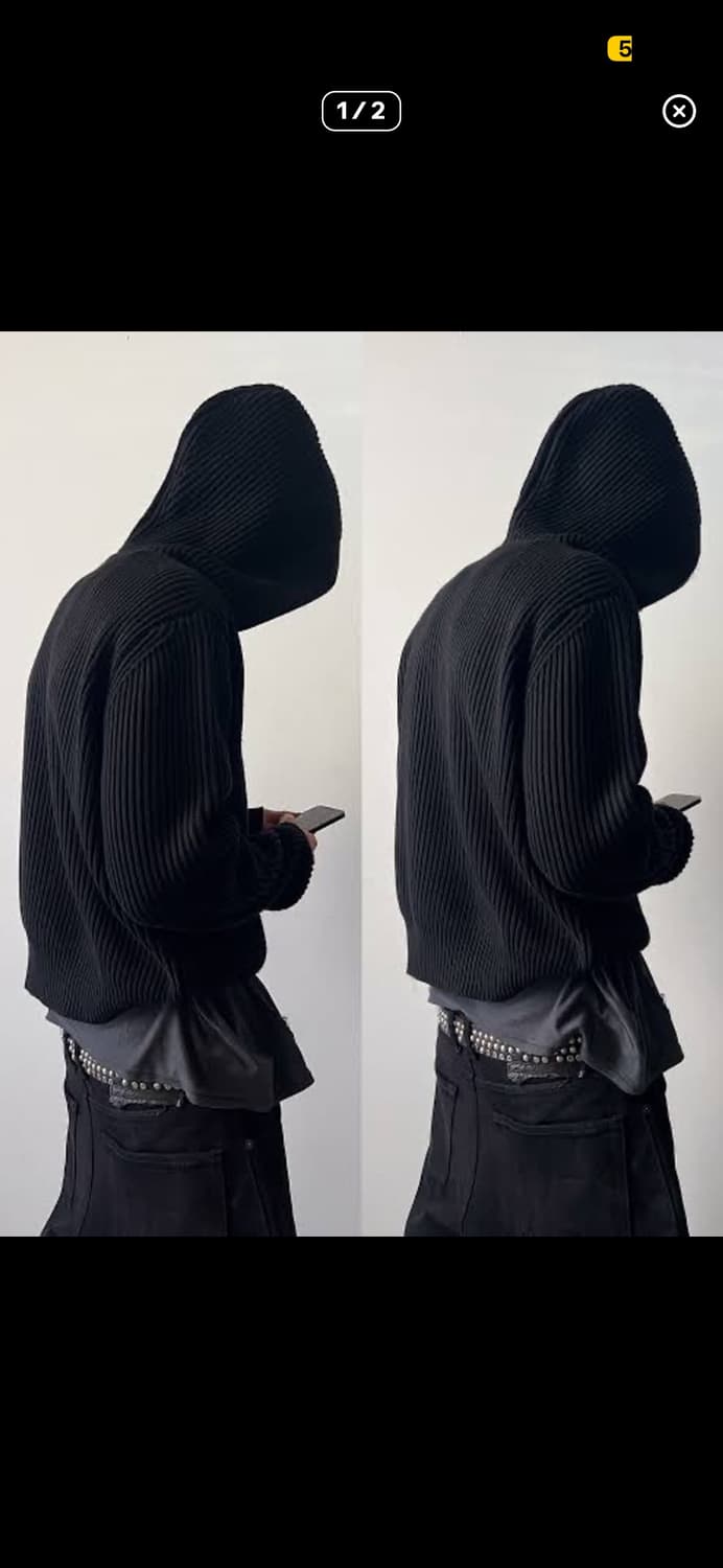 Ktwo studios knit hoodie m  상품이미지1