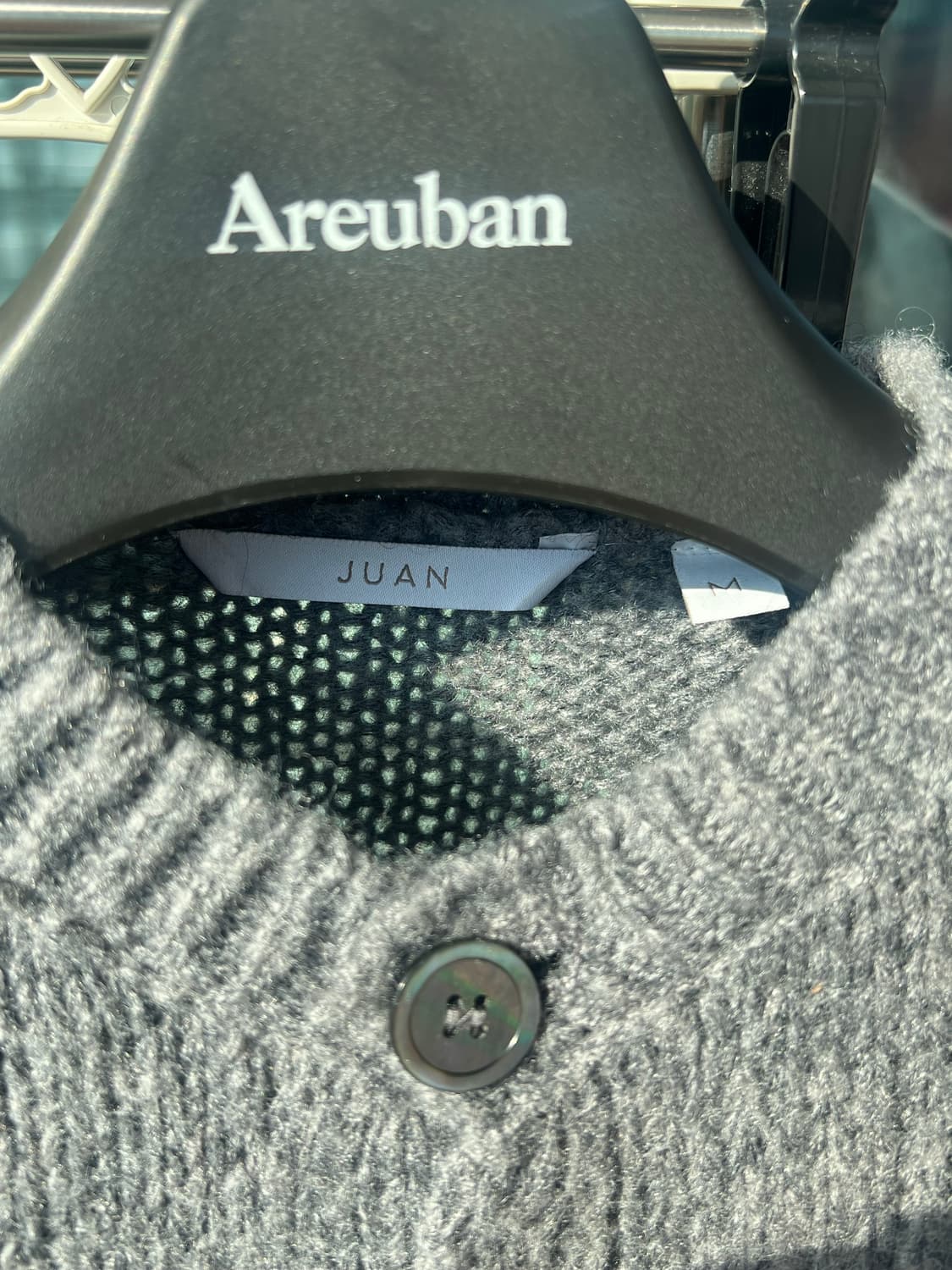 주앙옴므 모헤어 라운드넥 가디건 그레이 M 상품이미지2