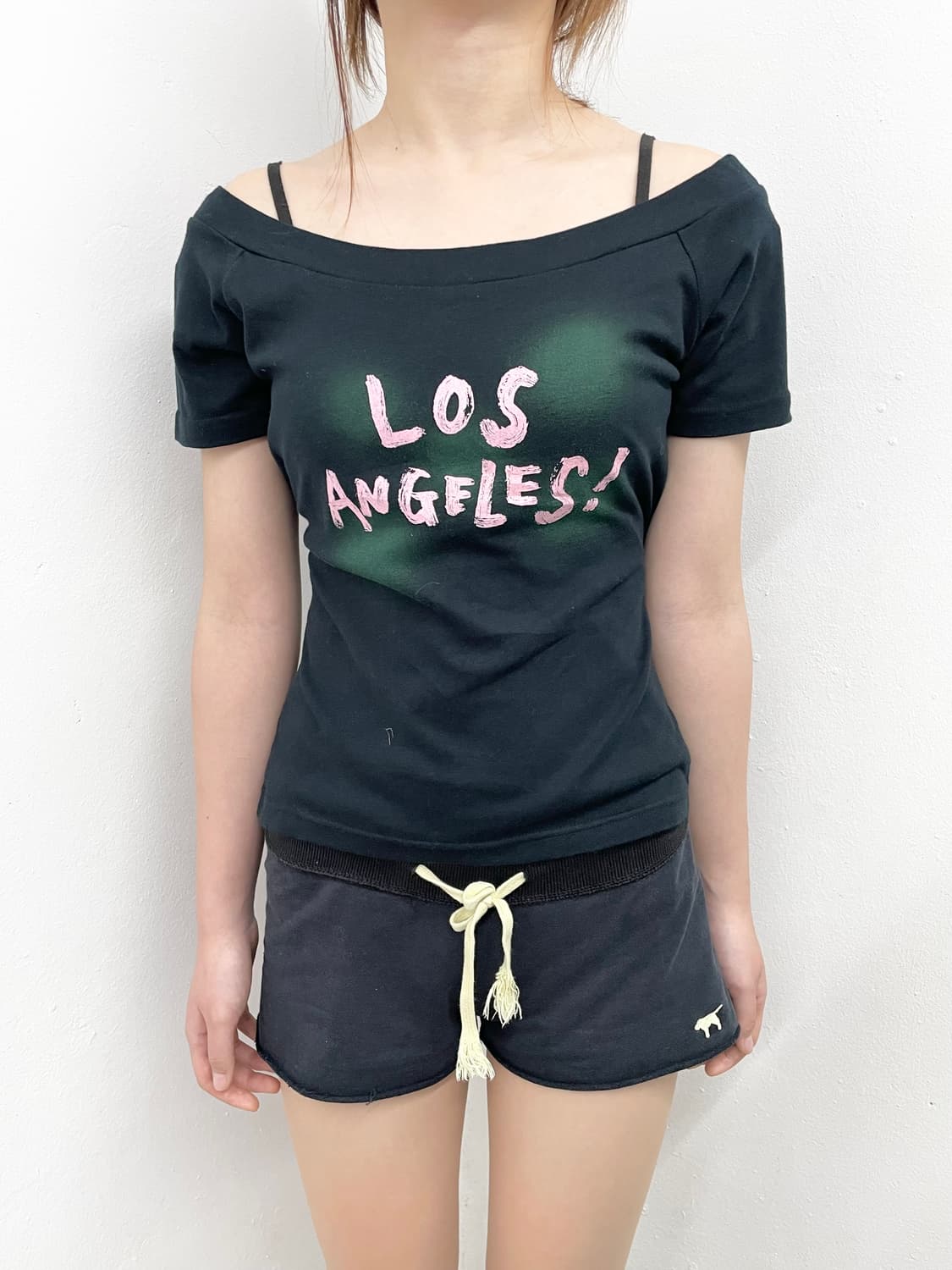 Los angeles 갸루 오프숄더 티셔츠💖 상품이미지2