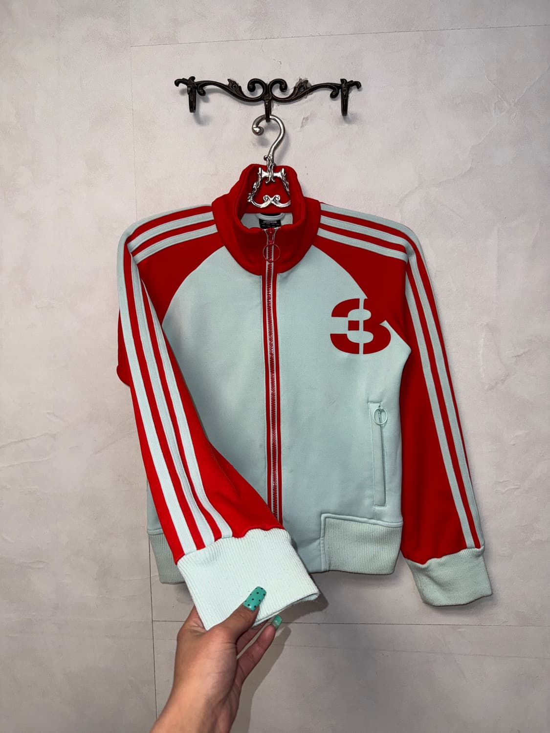 Adidas 80’s mint red track jersey  상품이미지6