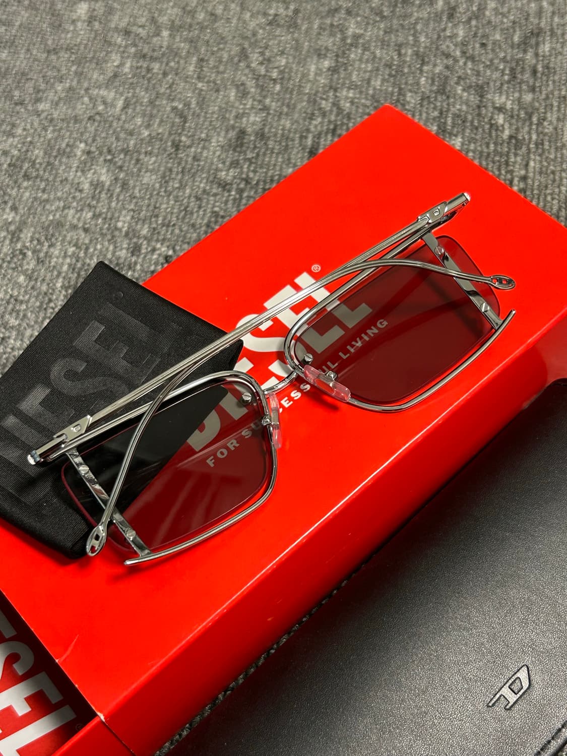 디젤 한정판 선글라스 실버 상품이미지2