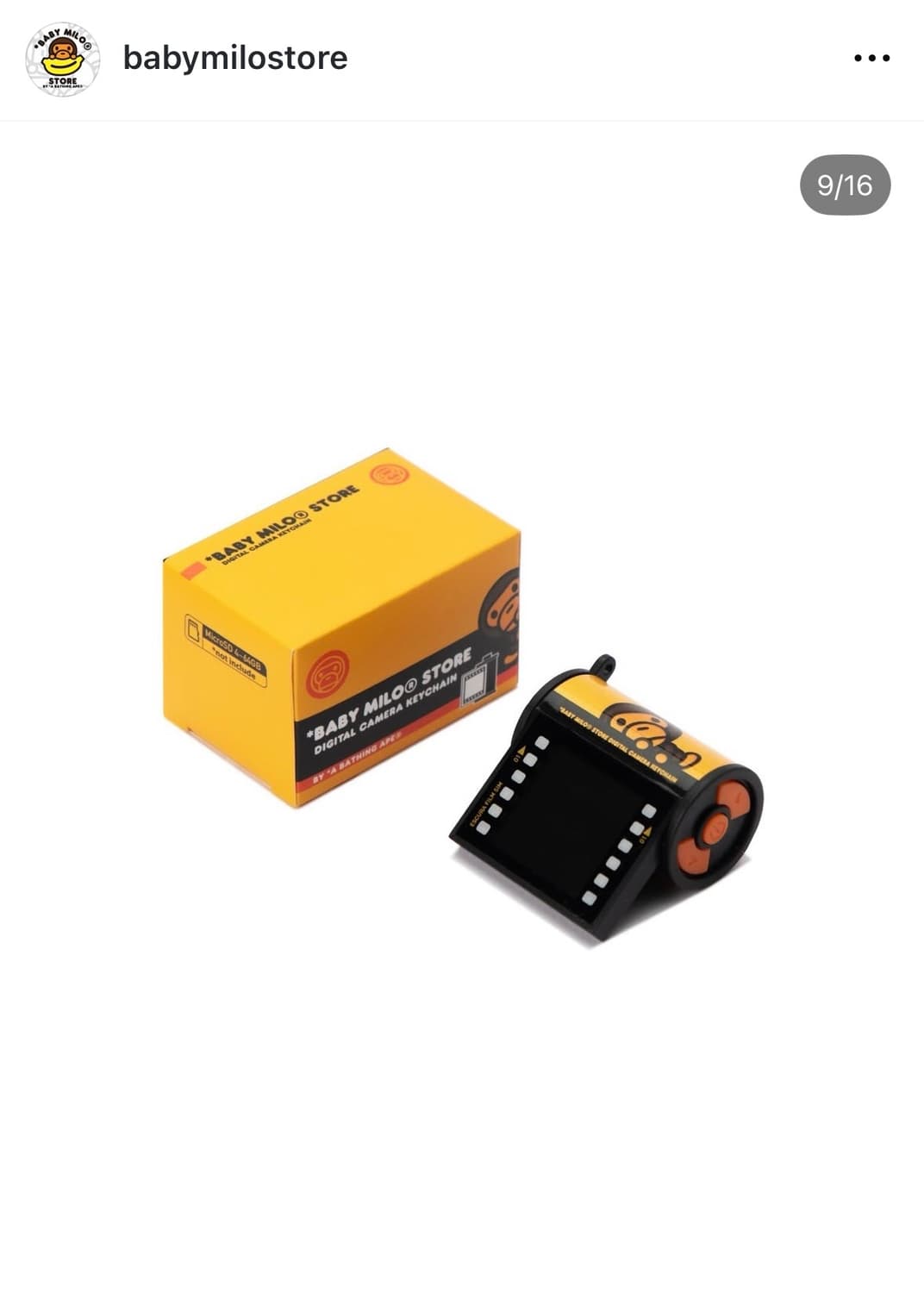 베이프 베이비마일로 미니 카메라 키링 키체인 상품이미지4