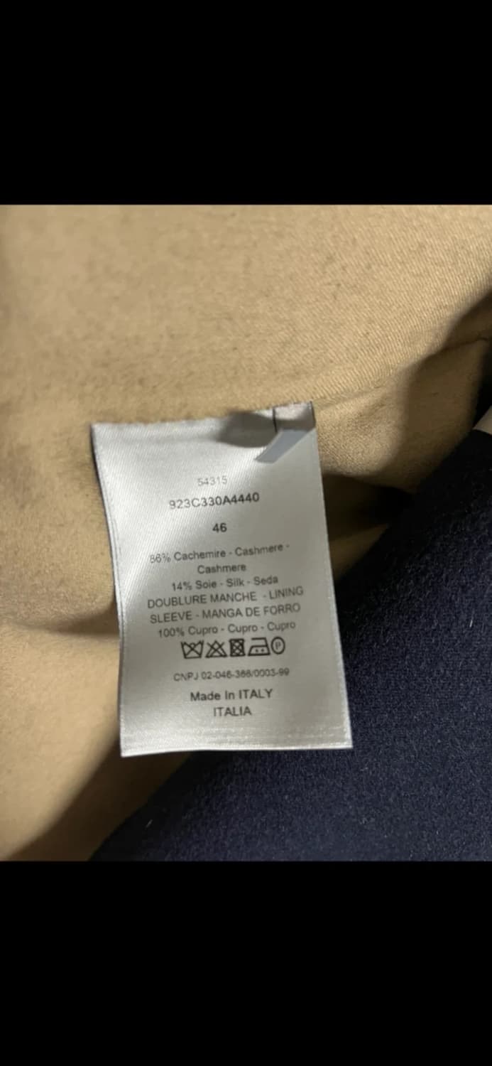 디올 캐시미어 실크 코트 상품이미지4