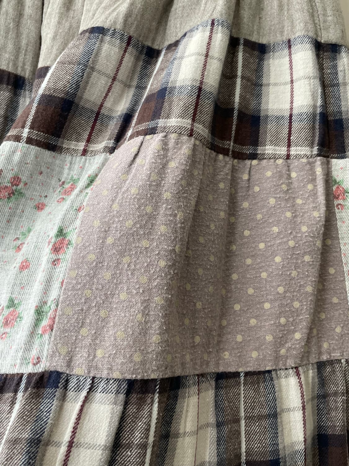 빈티지 패치 스커트 / 모리걸 하구미 할모리 상품이미지3