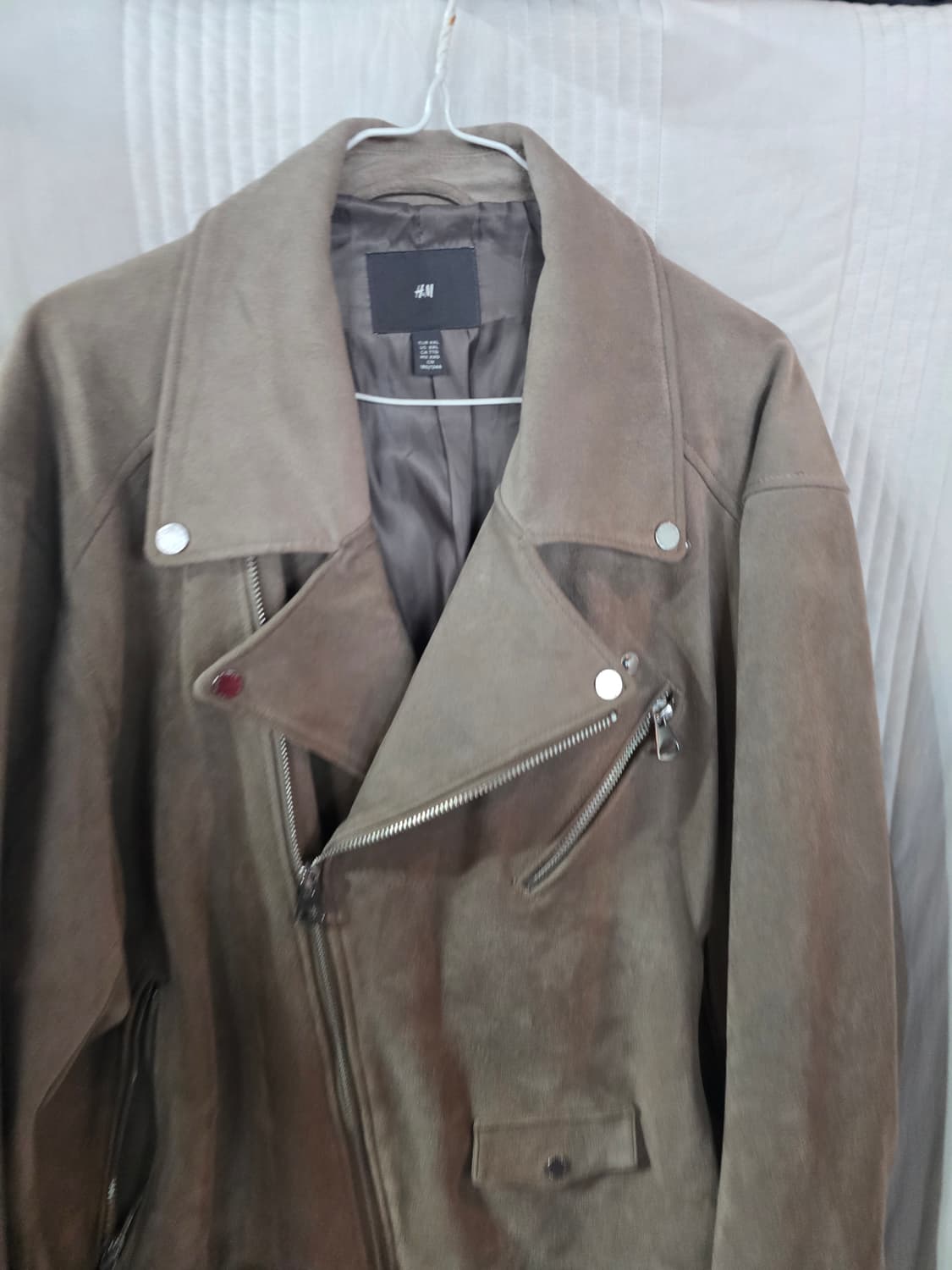 H&M 스웨이드 라이더 자켓 상품이미지1