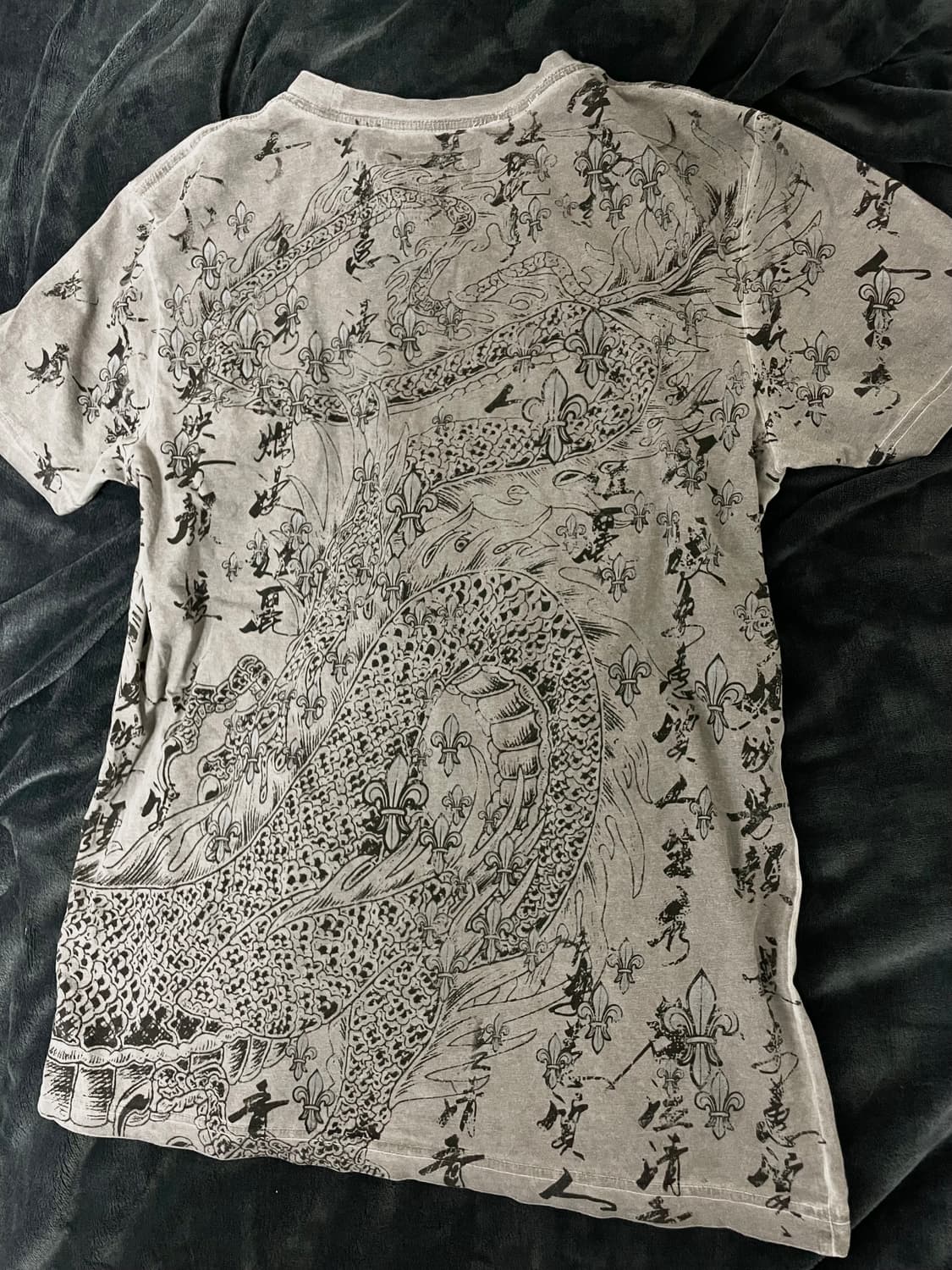 *rare* 오리엔탈 이레즈미패치프린팅반팔티셔츠 Vkei00s그런지빈티지 상품이미지6