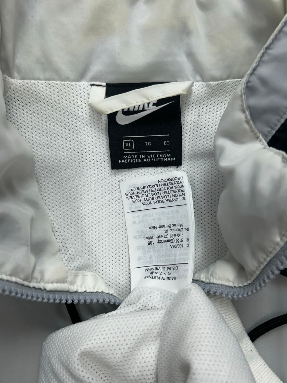 나이키 빅로고 배색 바람막이 XL 상품이미지6