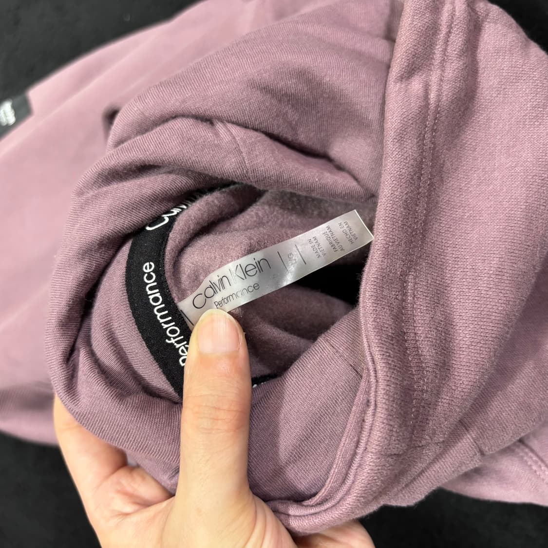 우먼L 캘빈클라인 CK 자색 터틀넥 맨투맨 상품이미지5