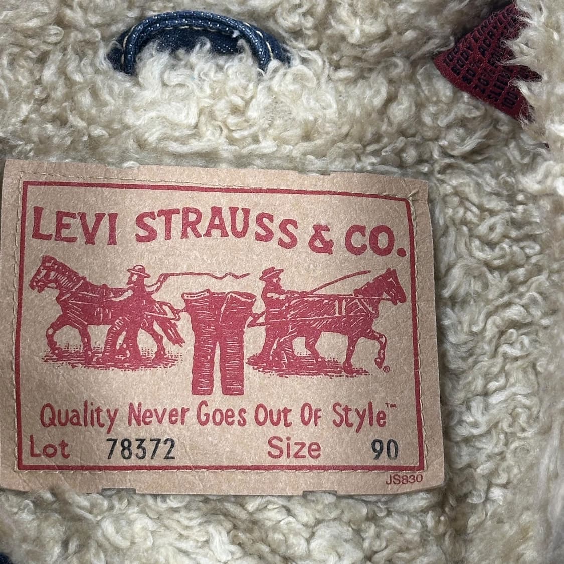 리바이스 오리지널 웨스턴 양털 트러커 청자켓 (S 여성추천) 상품이미지5