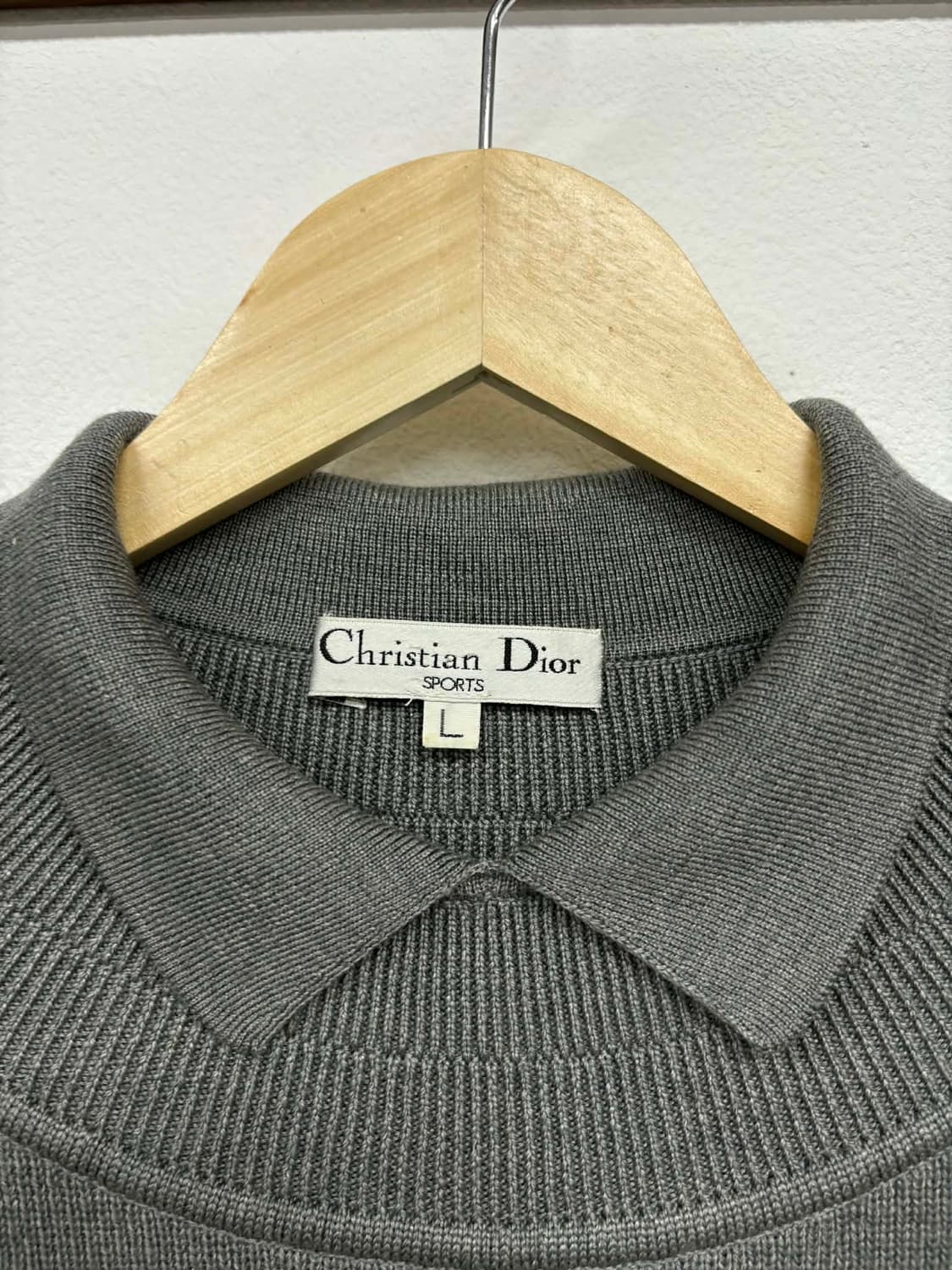 [L] 크리스찬 디올 스포츠 카라 니트 스웨터 상품이미지3