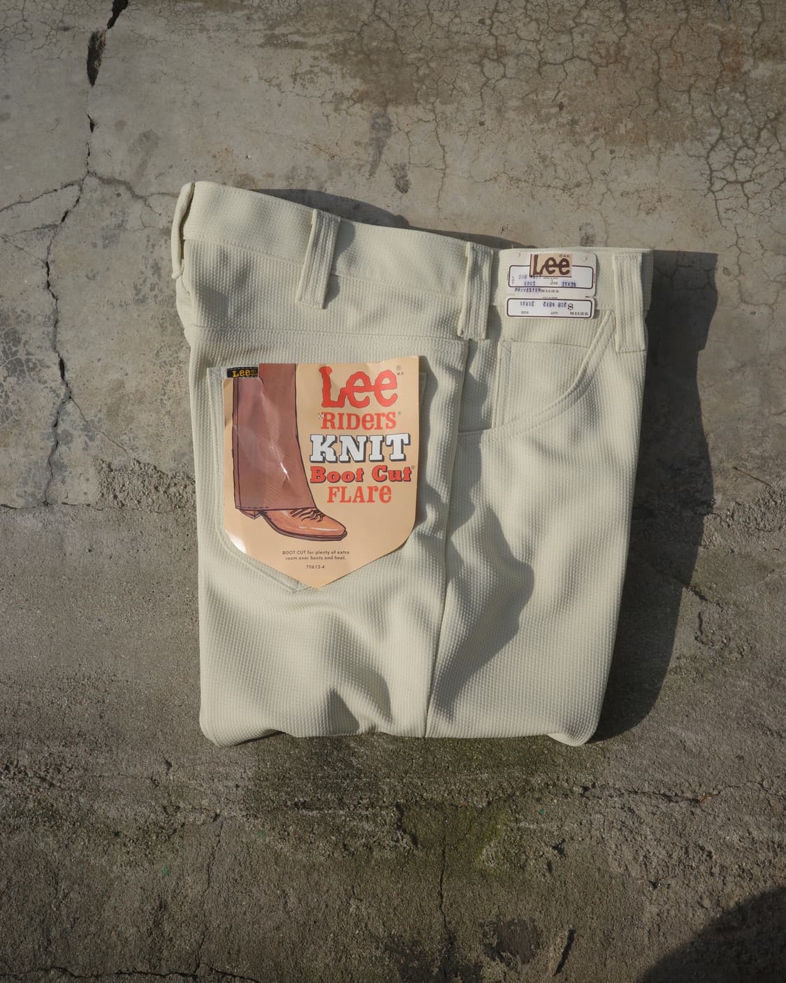 70‘s Lee riders 니트 부츠컷 플레어 팬츠 데드스탁 31x34 상품이미지1