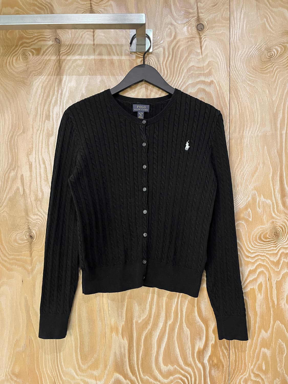 폴로 랄프 로렌 QR 라벨 케이블 가디건 상품이미지1