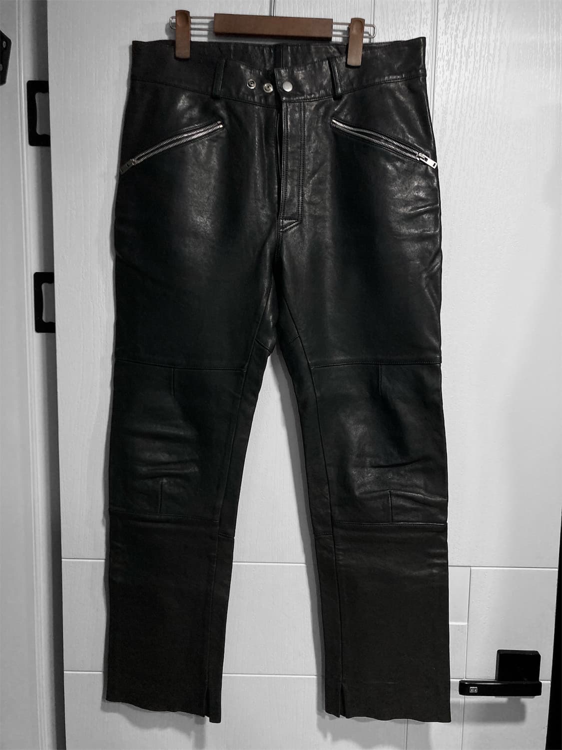 16AW 마르지엘라 기믹 레더 팬츠 상품이미지1