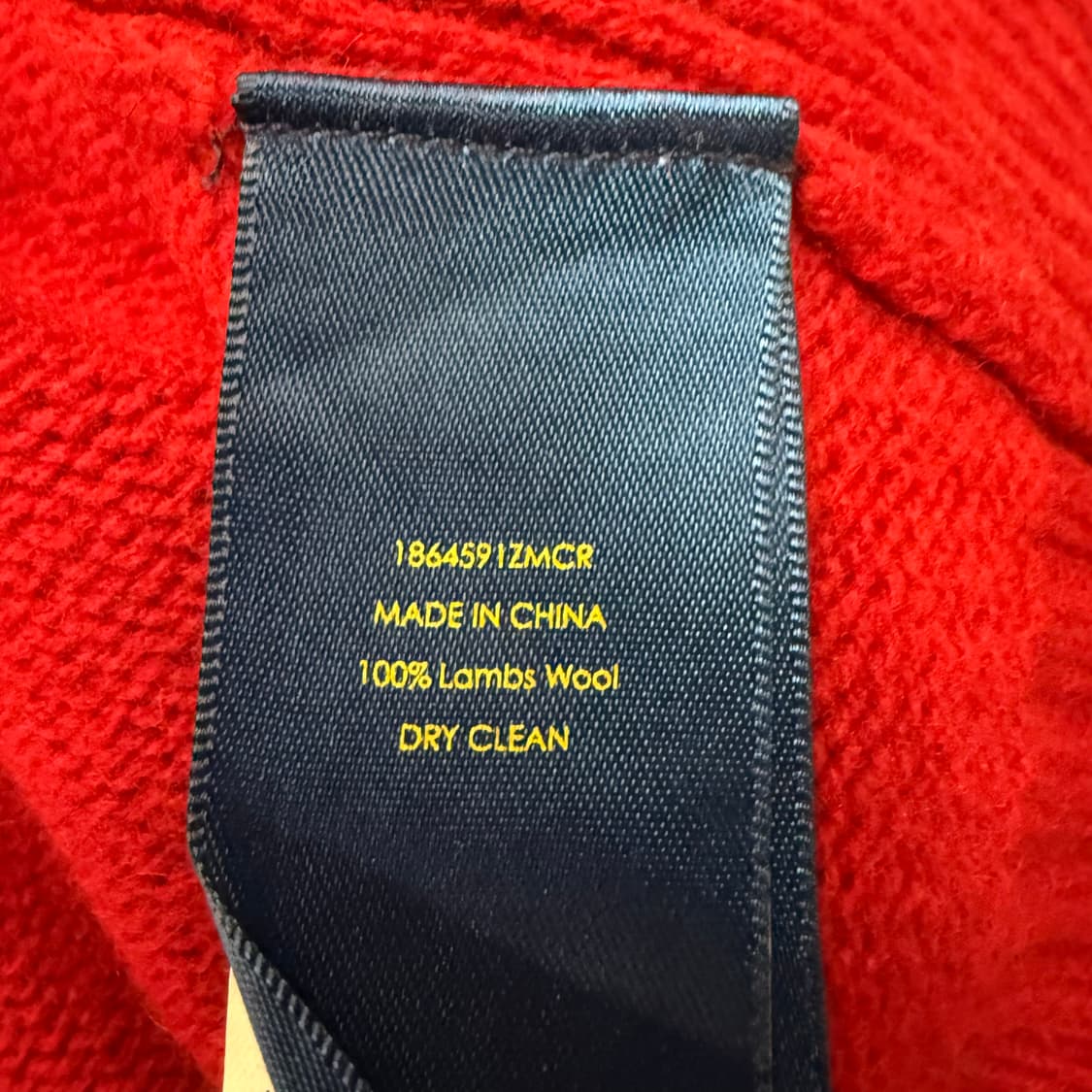 폴로 랄프로렌 빅포니 레드 니트 집업  상품이미지6