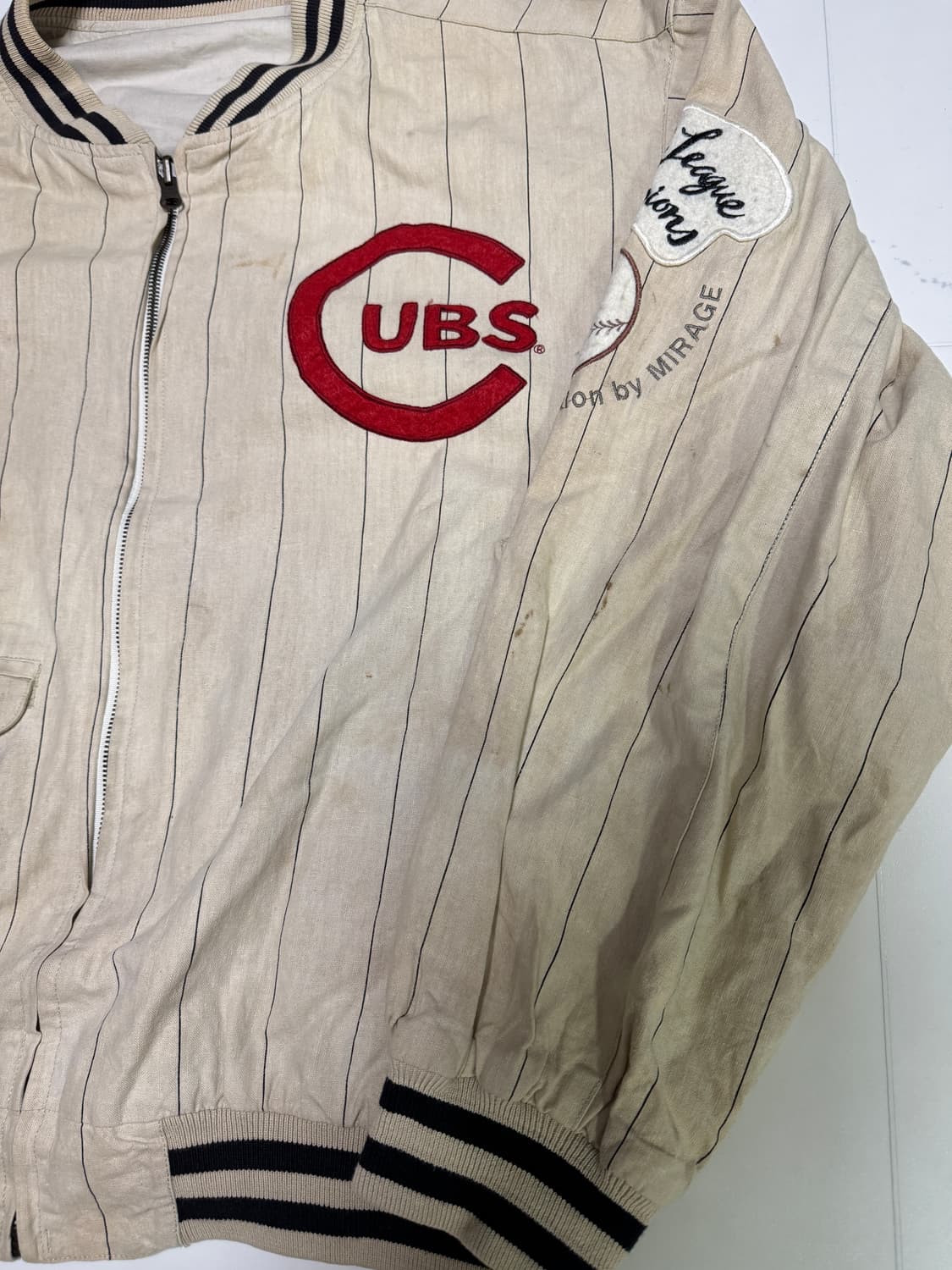 [XL/리버시블] 90s 미라지 시카고 컵스 쿠퍼스타운 자켓 상품이미지5