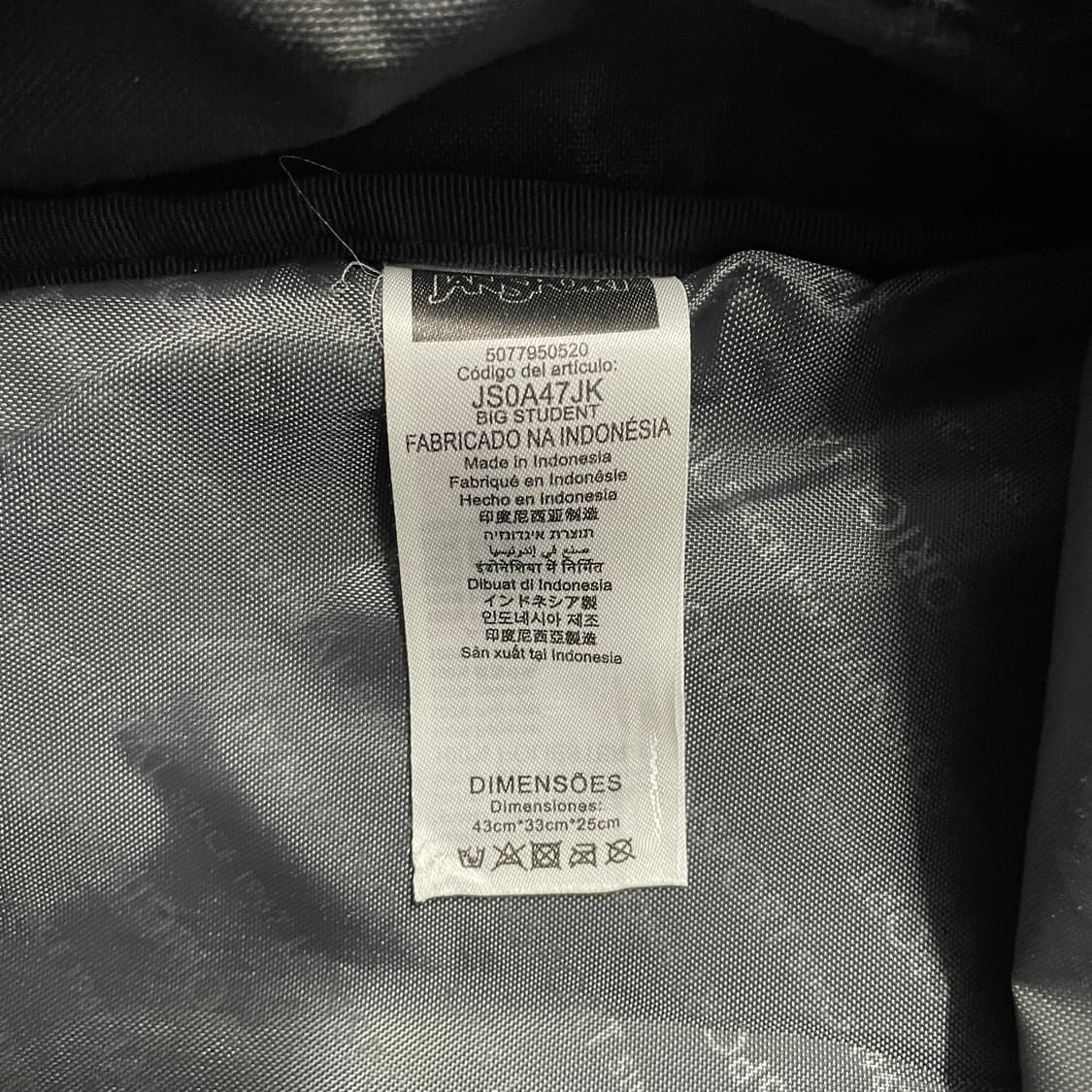 팔로워 특가 잔스포츠 빅스튜던트 블랙 백팩 가방 상품이미지5