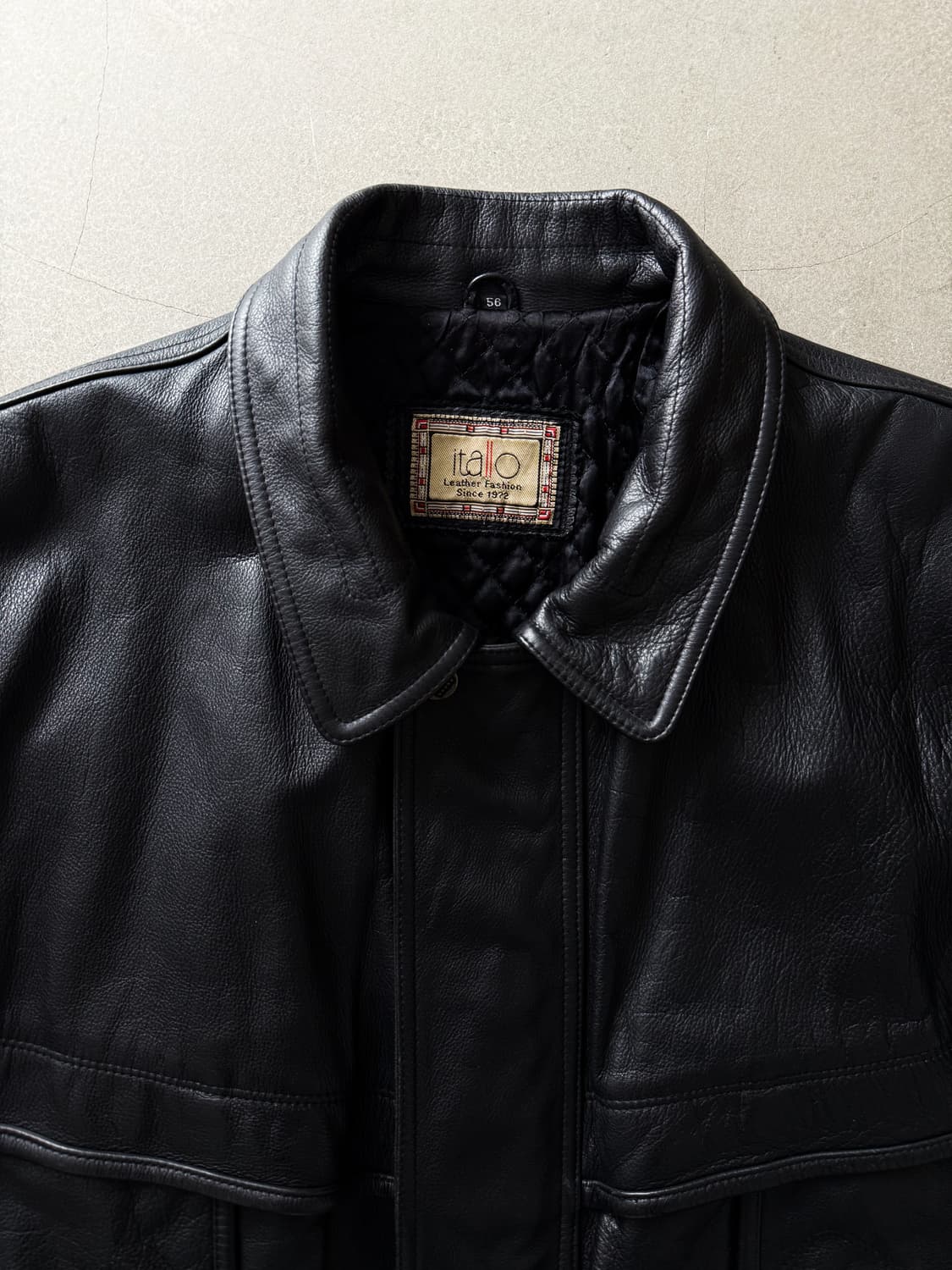 Vintage Genuine Leather Bomber Jacket 상품이미지6