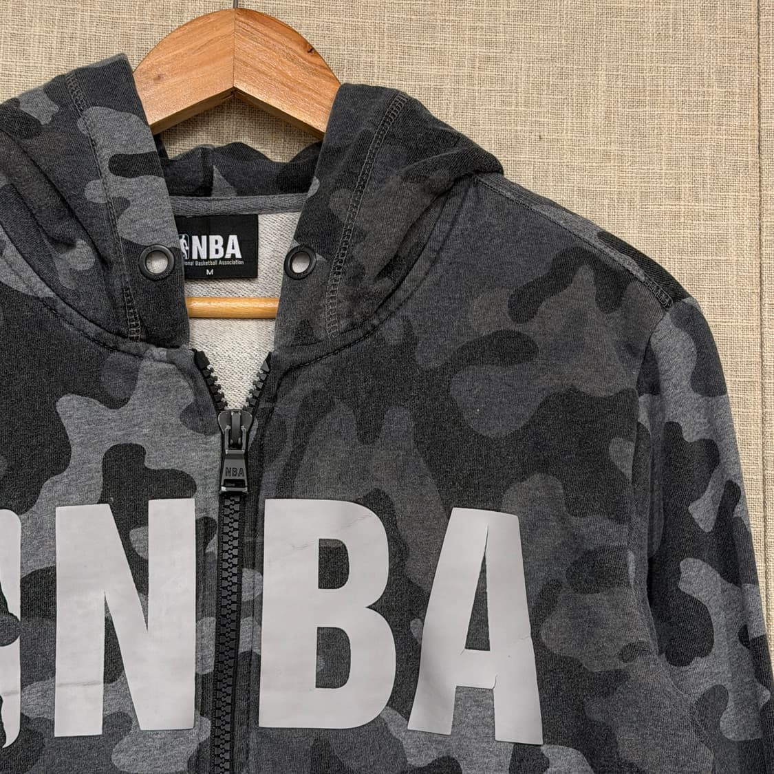 NBA 카모플라쥬 후드집업 M 그레이 상품이미지2