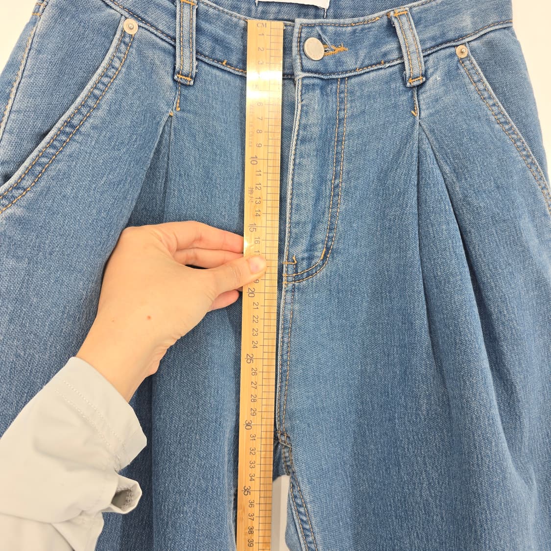 nob 플리츠 와이드 데님 팬츠 26 상품이미지3