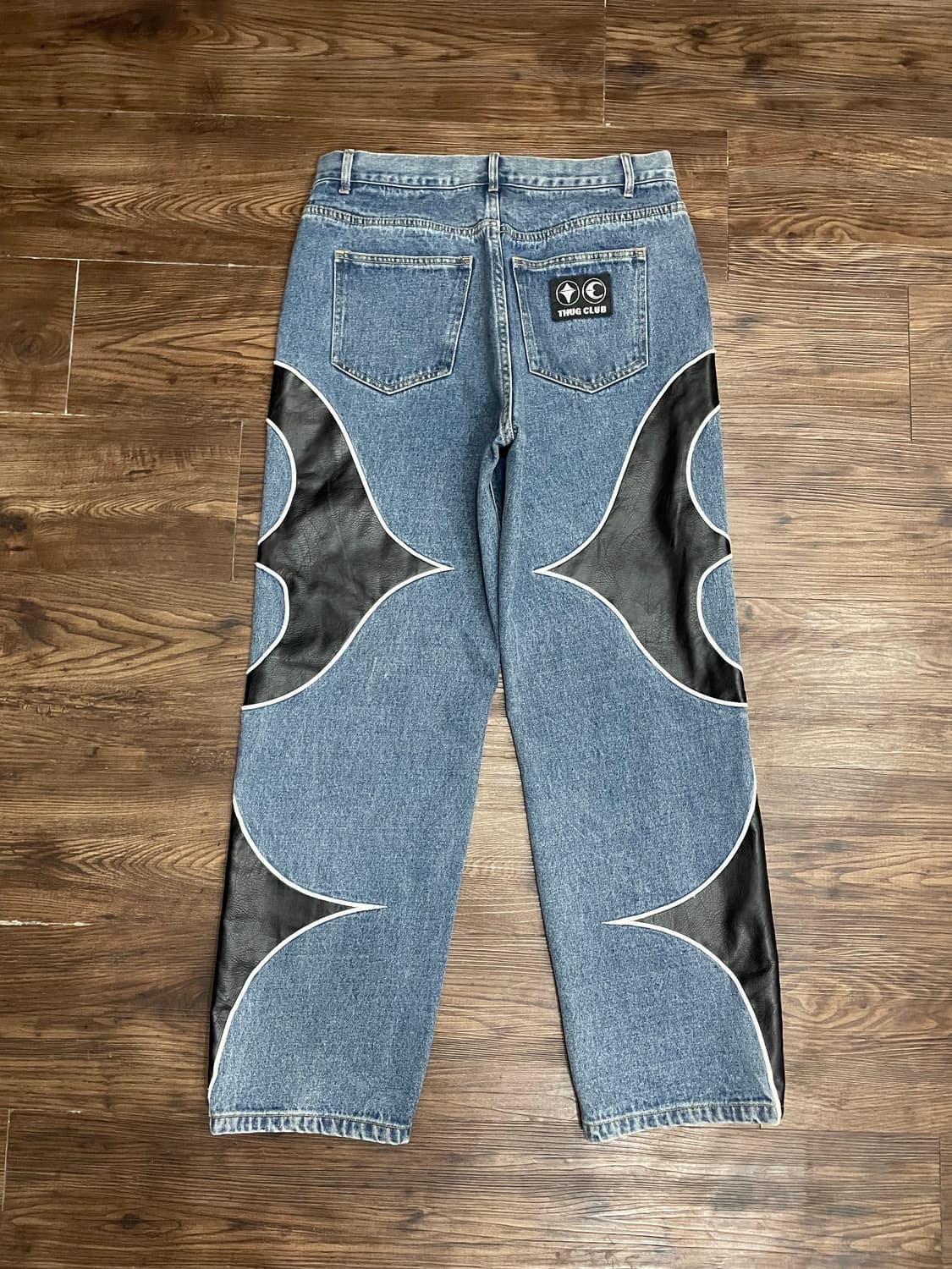 떠그클럽 TC 레더 워싱 데님 팬츠 상품이미지7