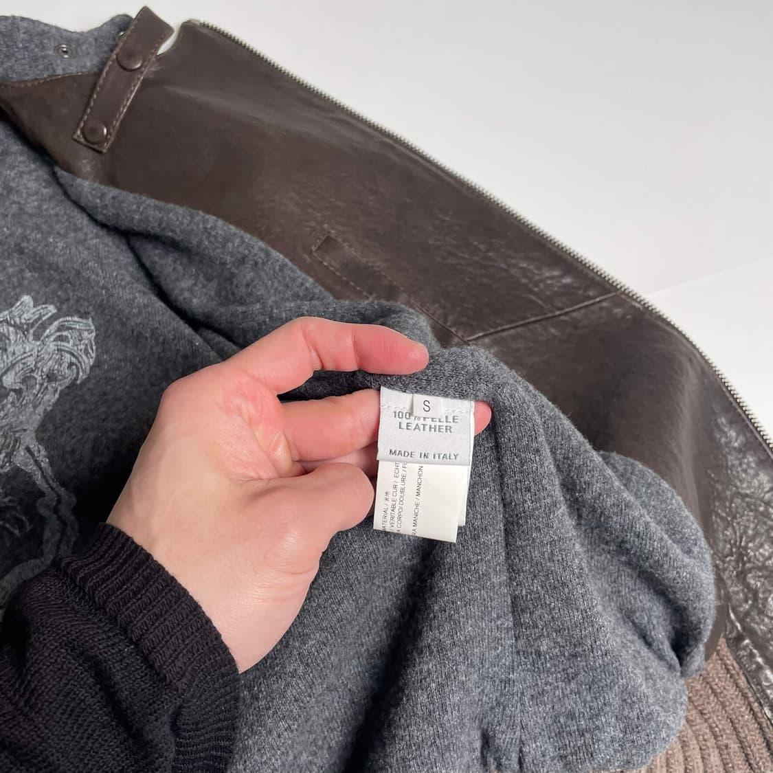 Meatpacking D. 울니트 레이어드 양가죽 자켓 (italy)   상품이미지10