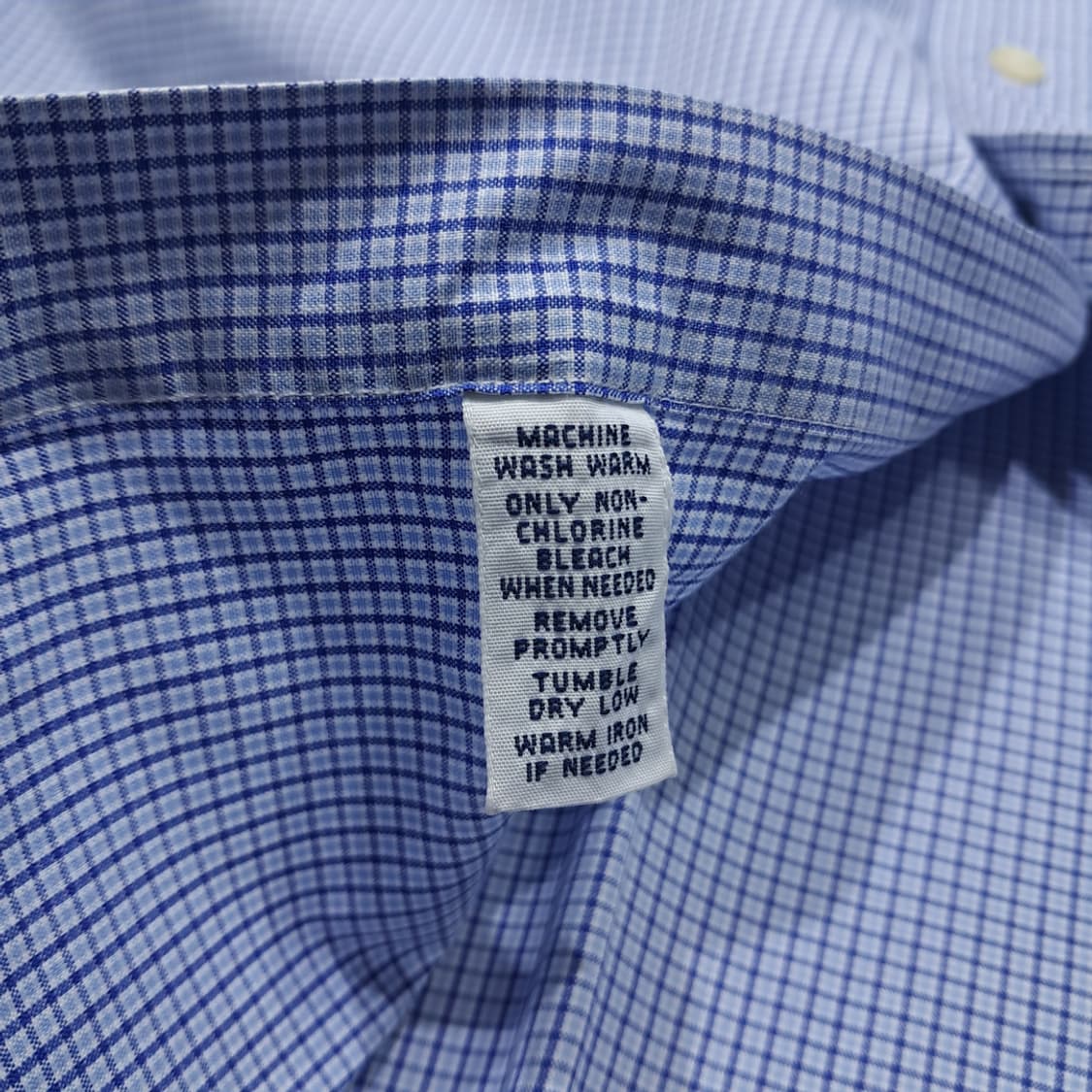 CL252 3XLT 폴로 00s 코튼 마이크로체크 블루 셔츠 남방 상품이미지5