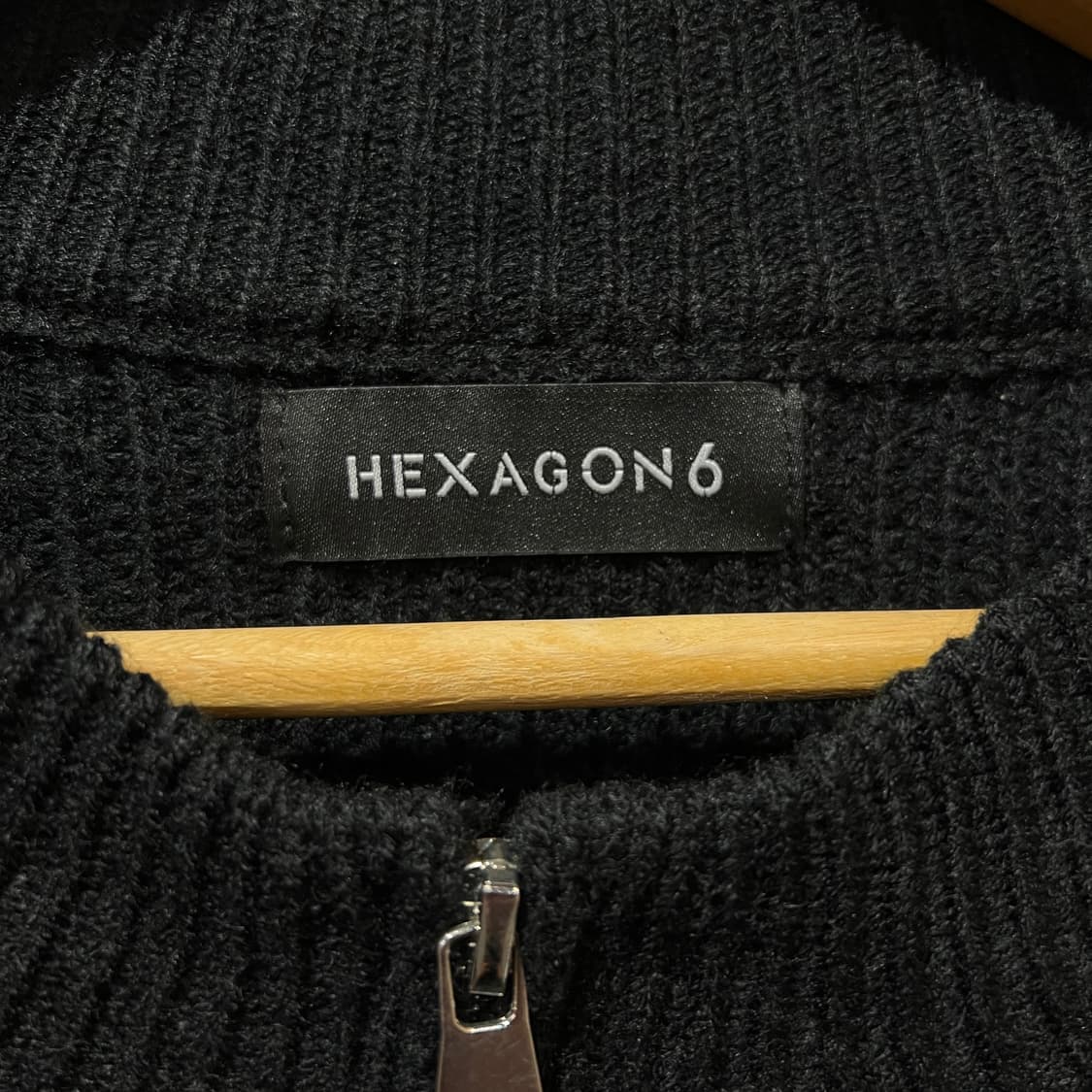 빈티지 컬러링 니트집업 상품이미지3