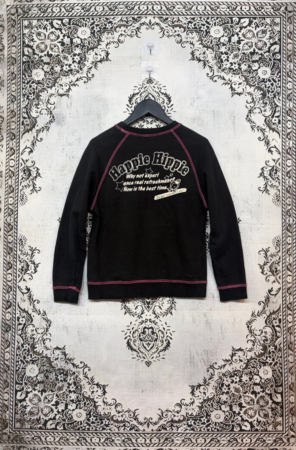 일본빈티지 happie hippie 키치 맨투맨 상품이미지2