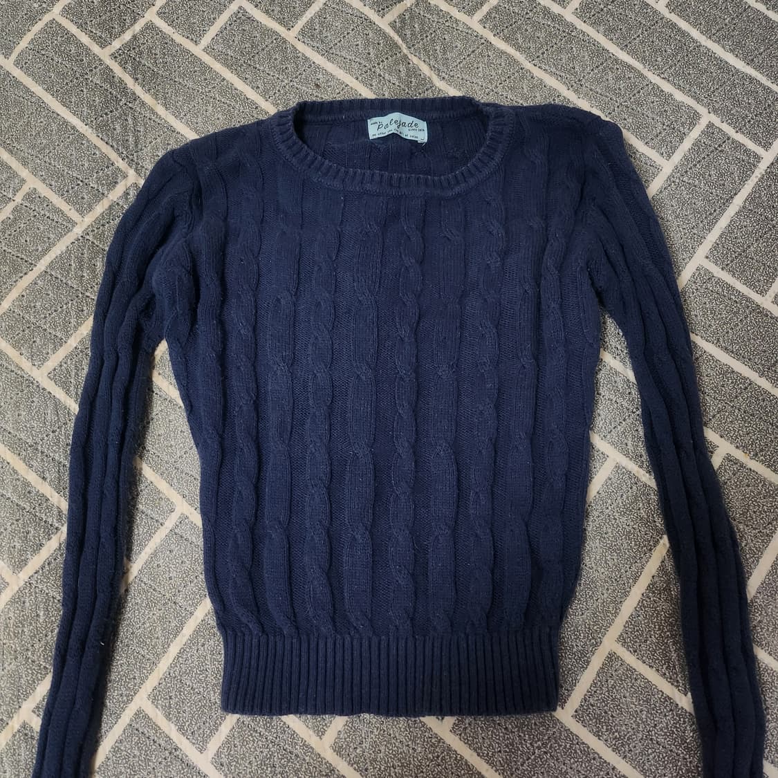 페일제이드 케이블 니트 네이비 상품이미지1