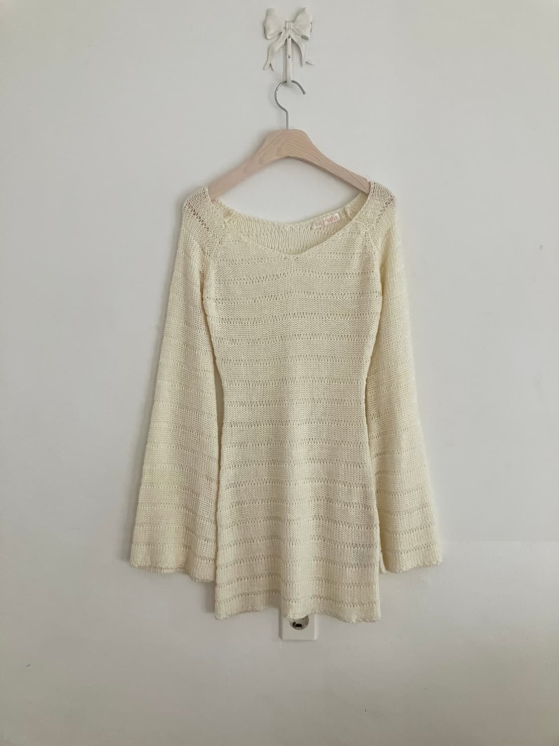 아이보리 니트 원피스 상품이미지4