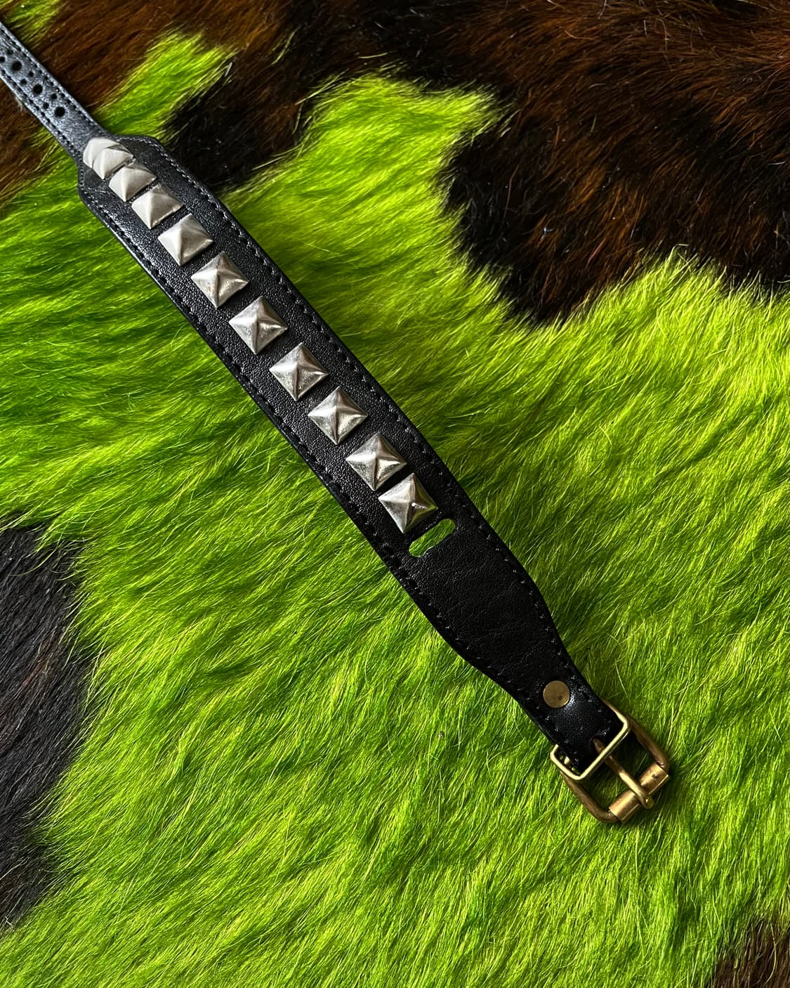 Jpn Vintage Rock Studs Leather Bracelet 상품이미지8